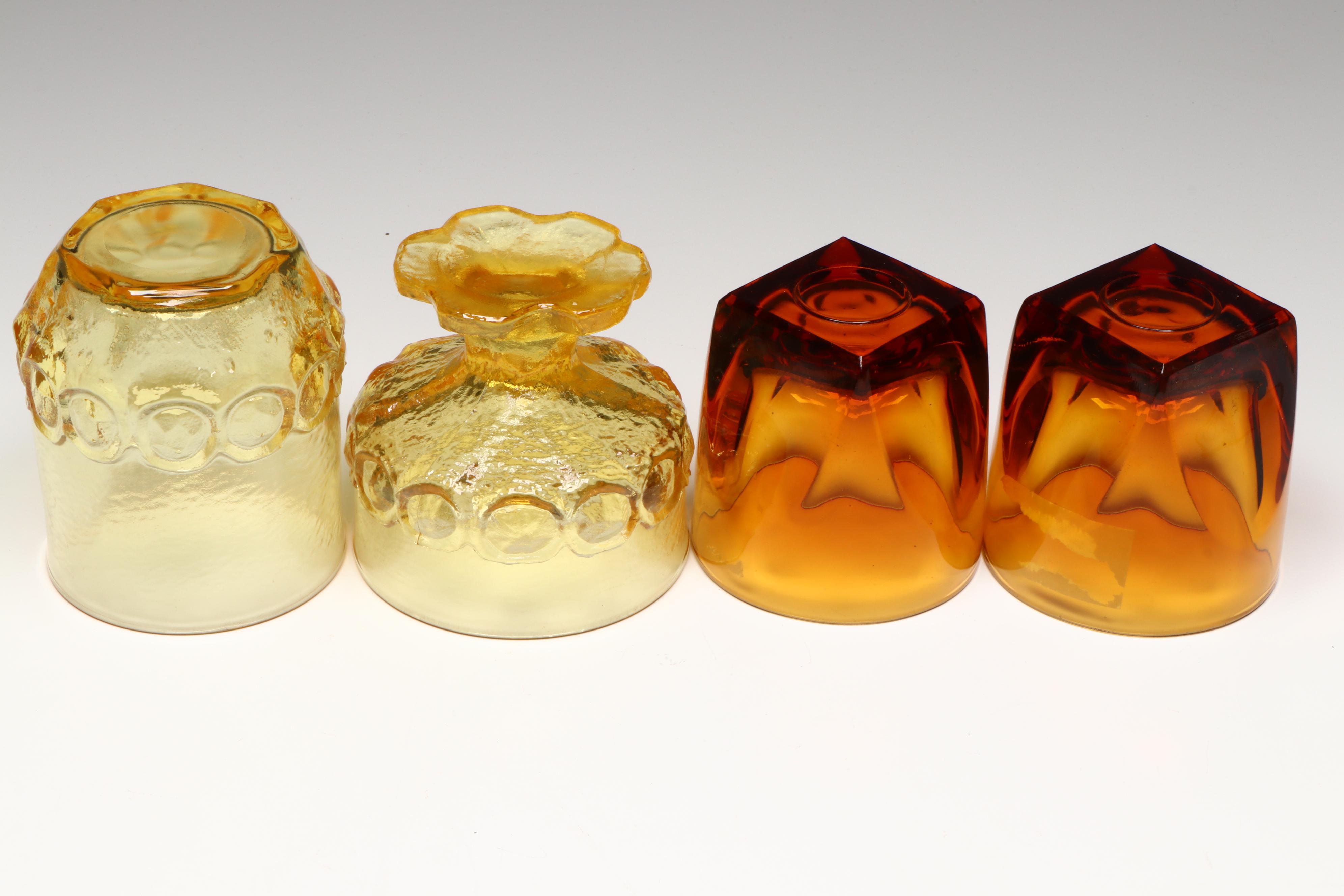 Italian World Globe Plastic Ice Bucket and Other Ceramic Music Box and Glassware