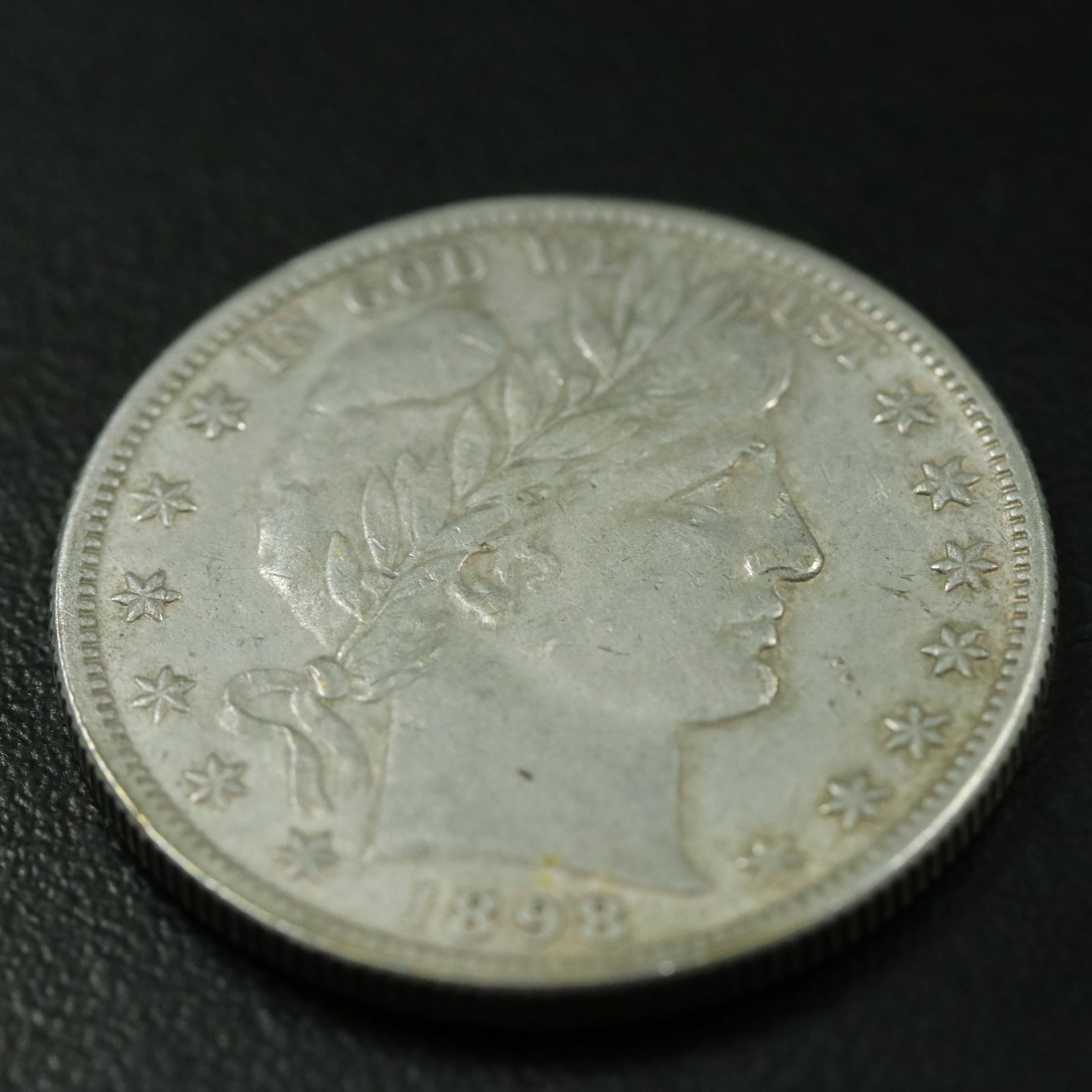 1898-S Barber Silver Half Dollar