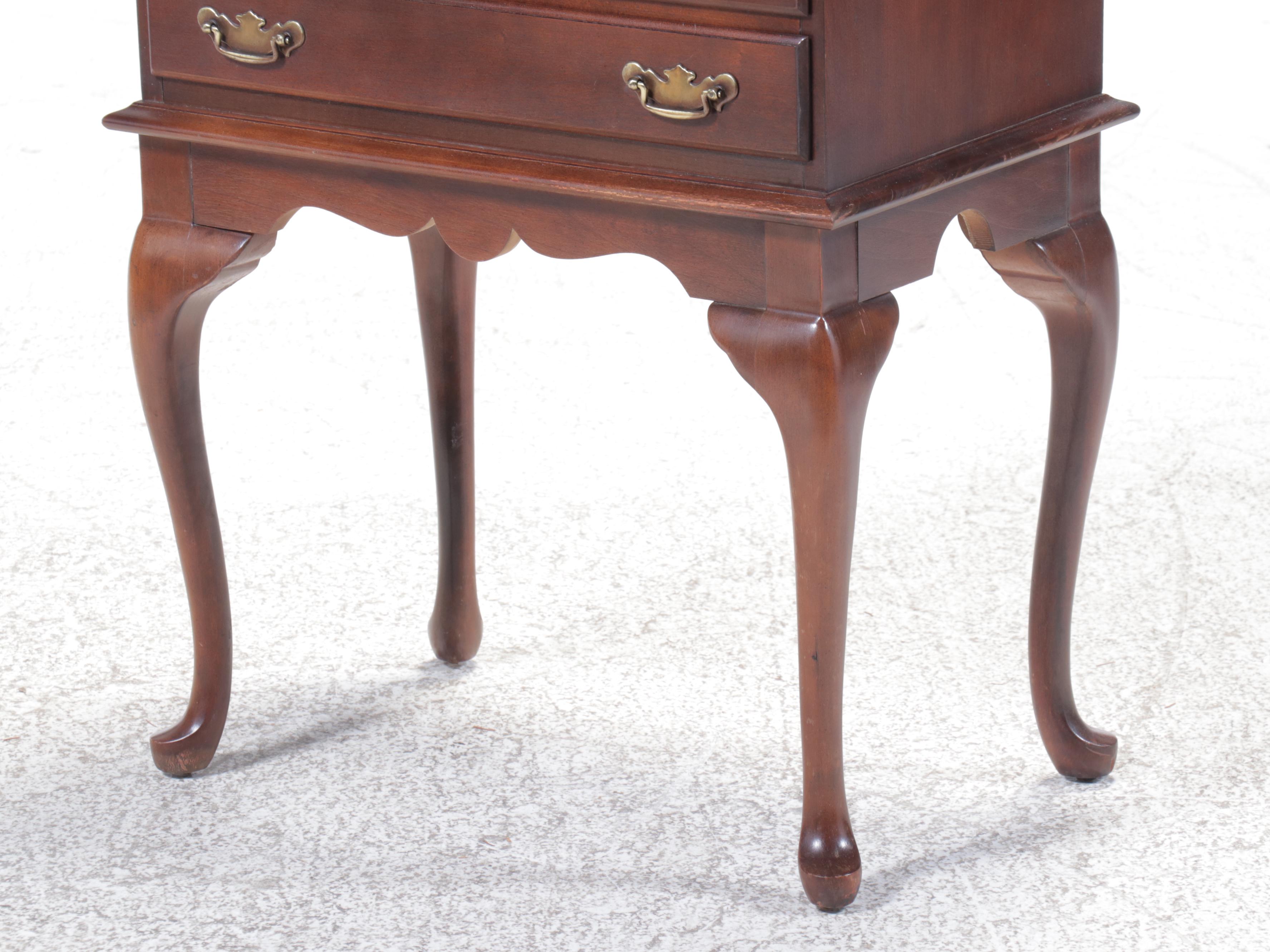 Queen Anne Style Mahogany Silver Chest