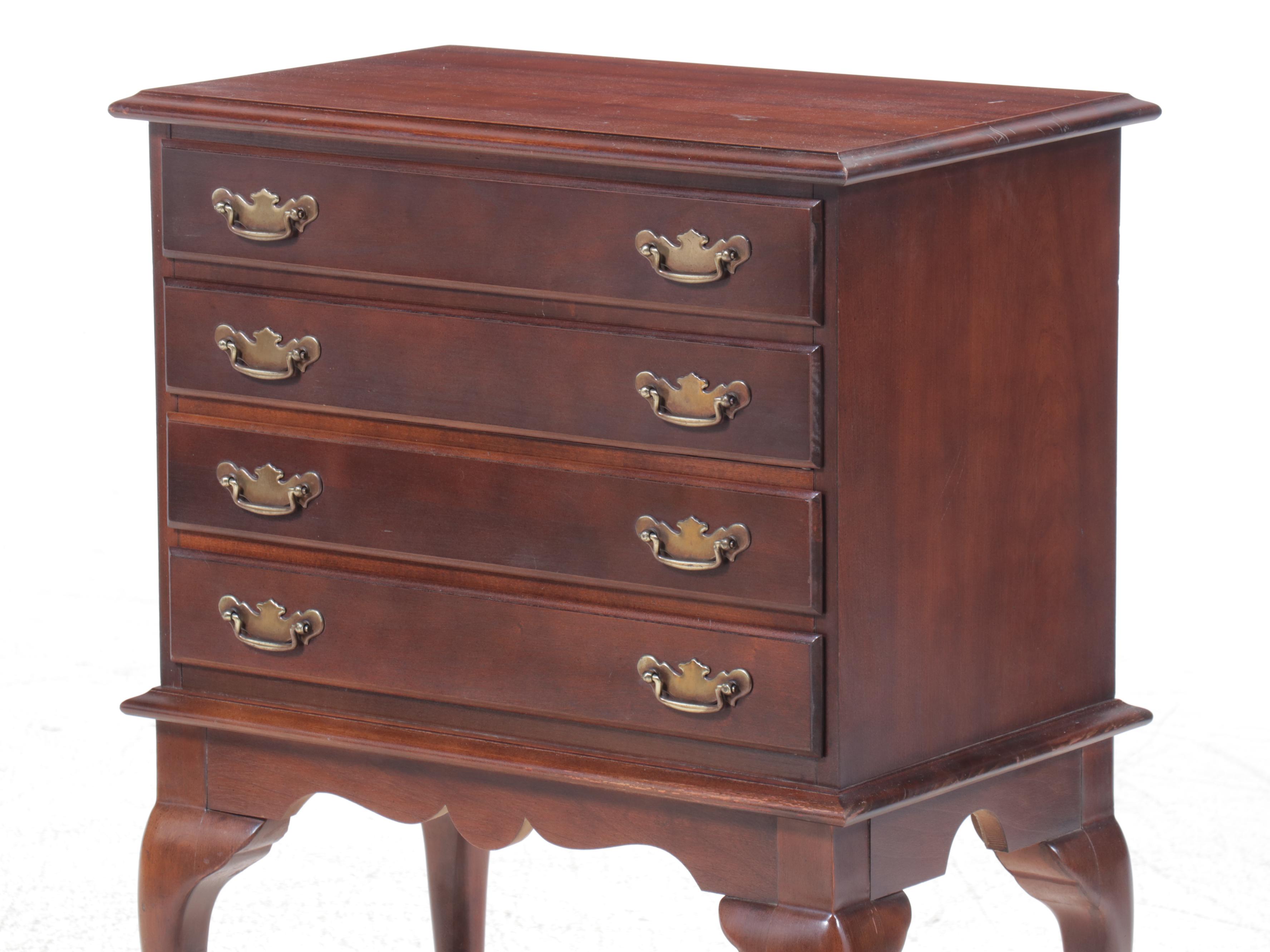 Queen Anne Style Mahogany Silver Chest