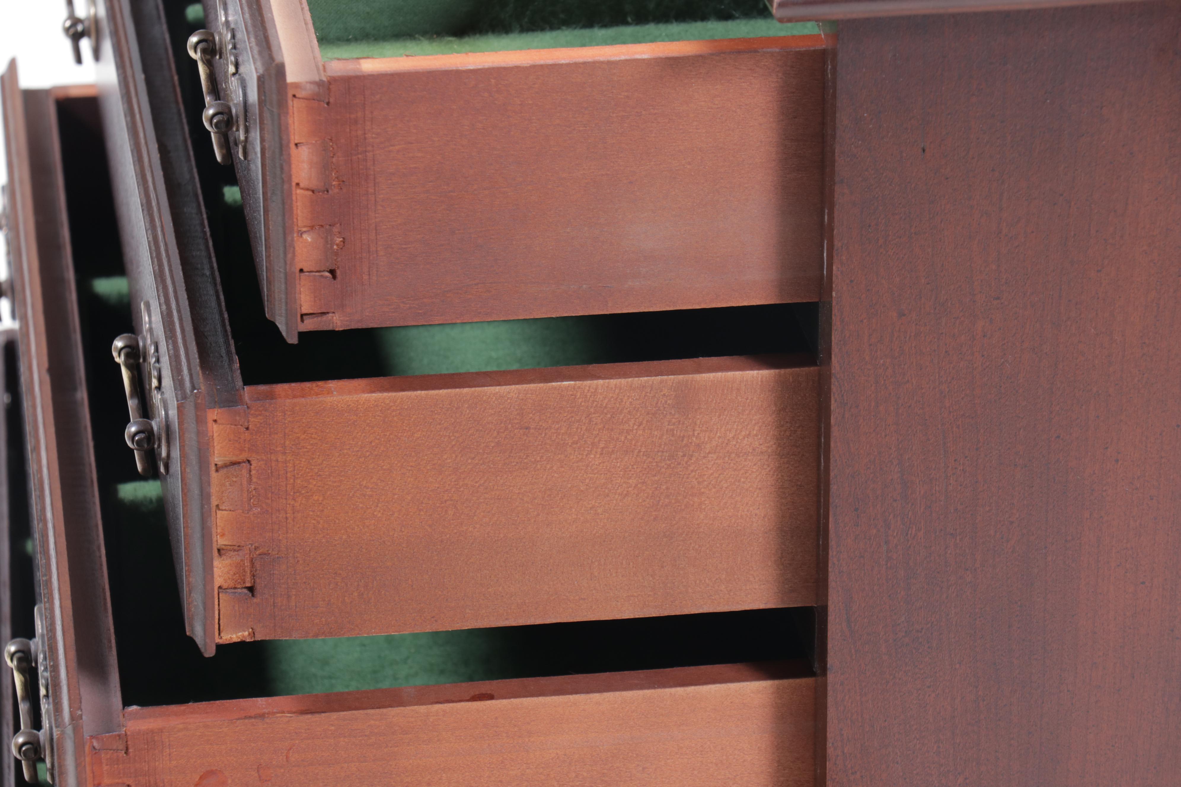 Queen Anne Style Mahogany Silver Chest