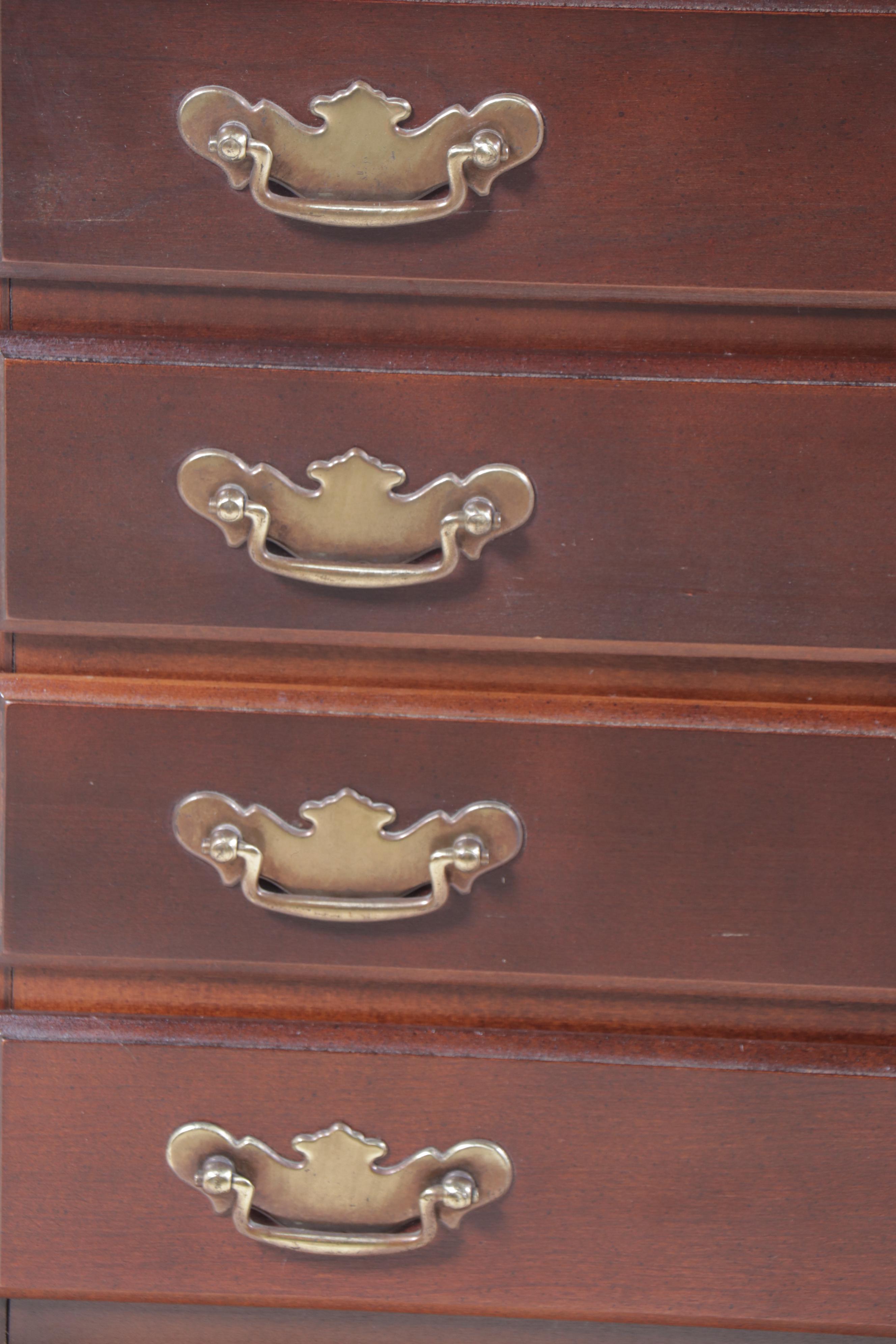 Queen Anne Style Mahogany Silver Chest