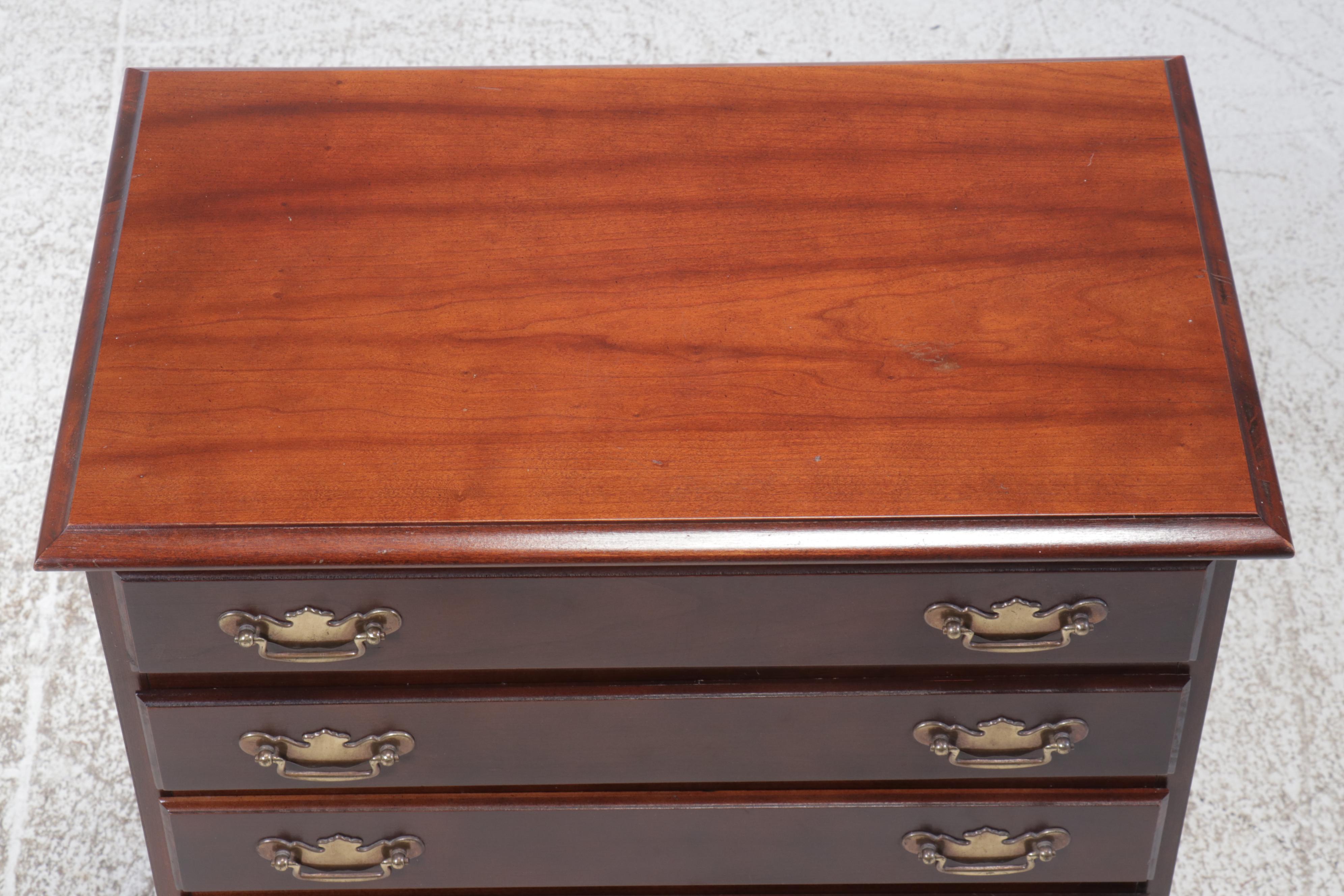 Queen Anne Style Mahogany Silver Chest