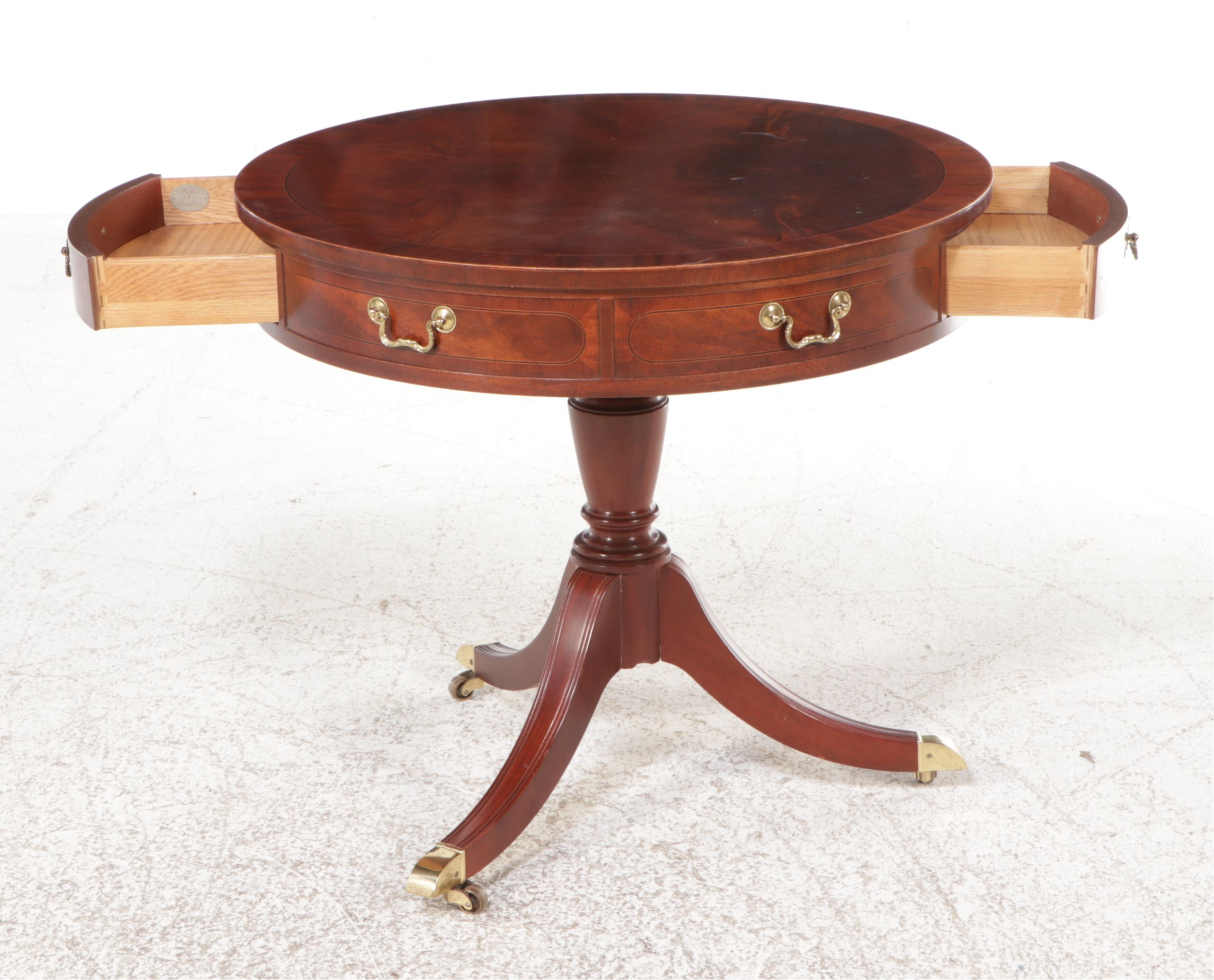 Baker Furniture Regency Style Mahogany Center Table