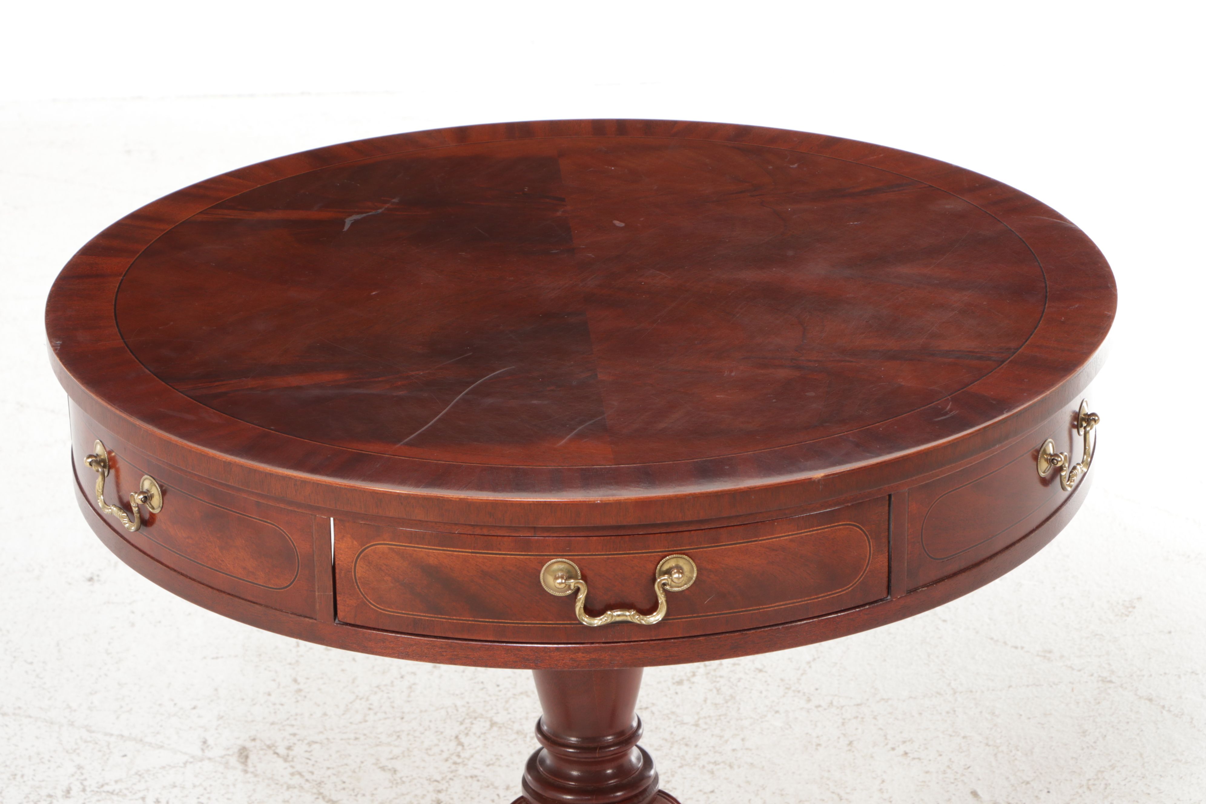 Baker Furniture Regency Style Mahogany Center Table