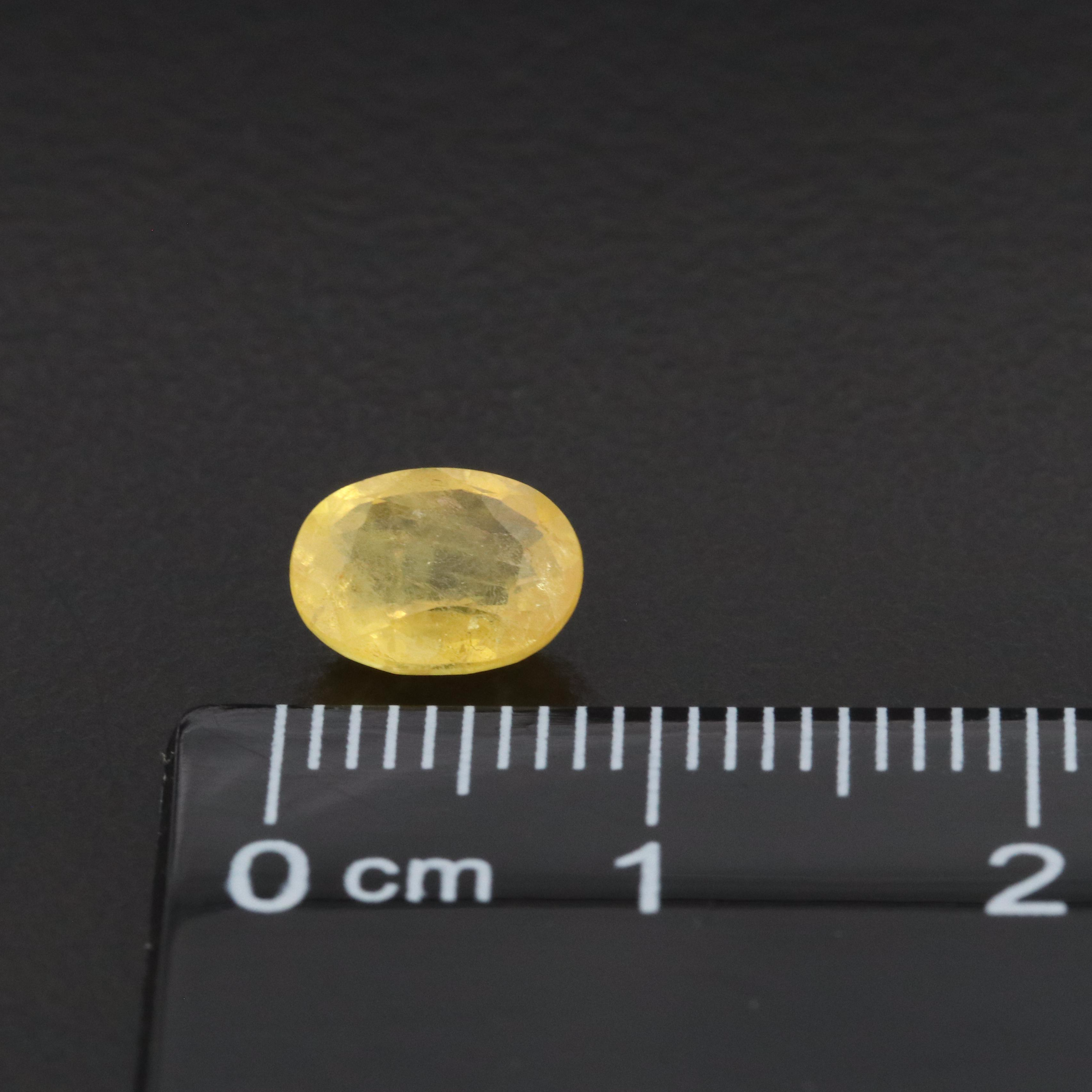 Loose 1.59 CT Yellow Sapphire