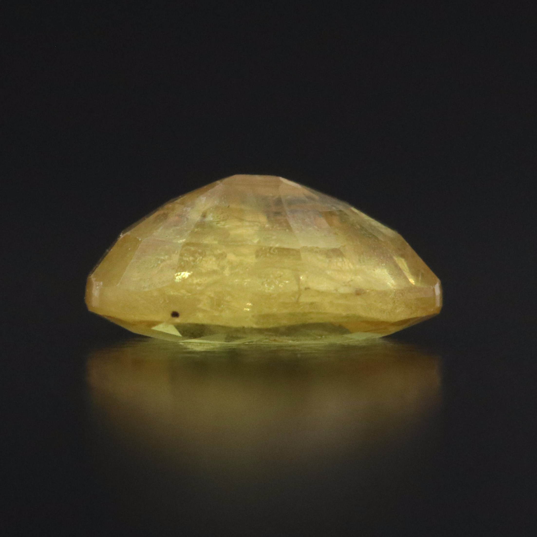 Loose 1.59 CT Yellow Sapphire