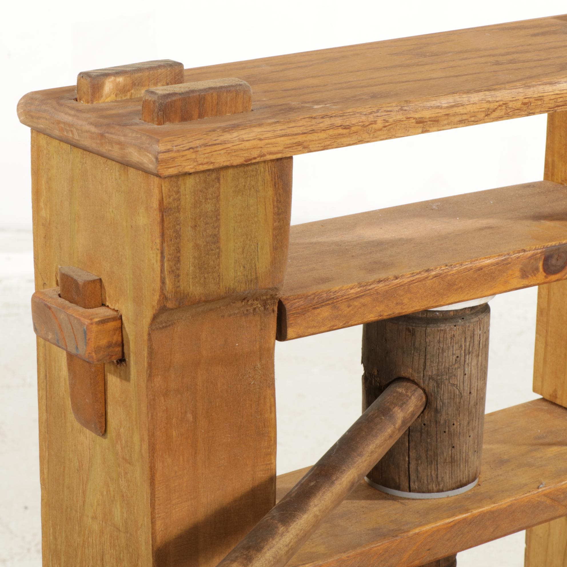 Working Wood Replica of Gutenberg Printing Press