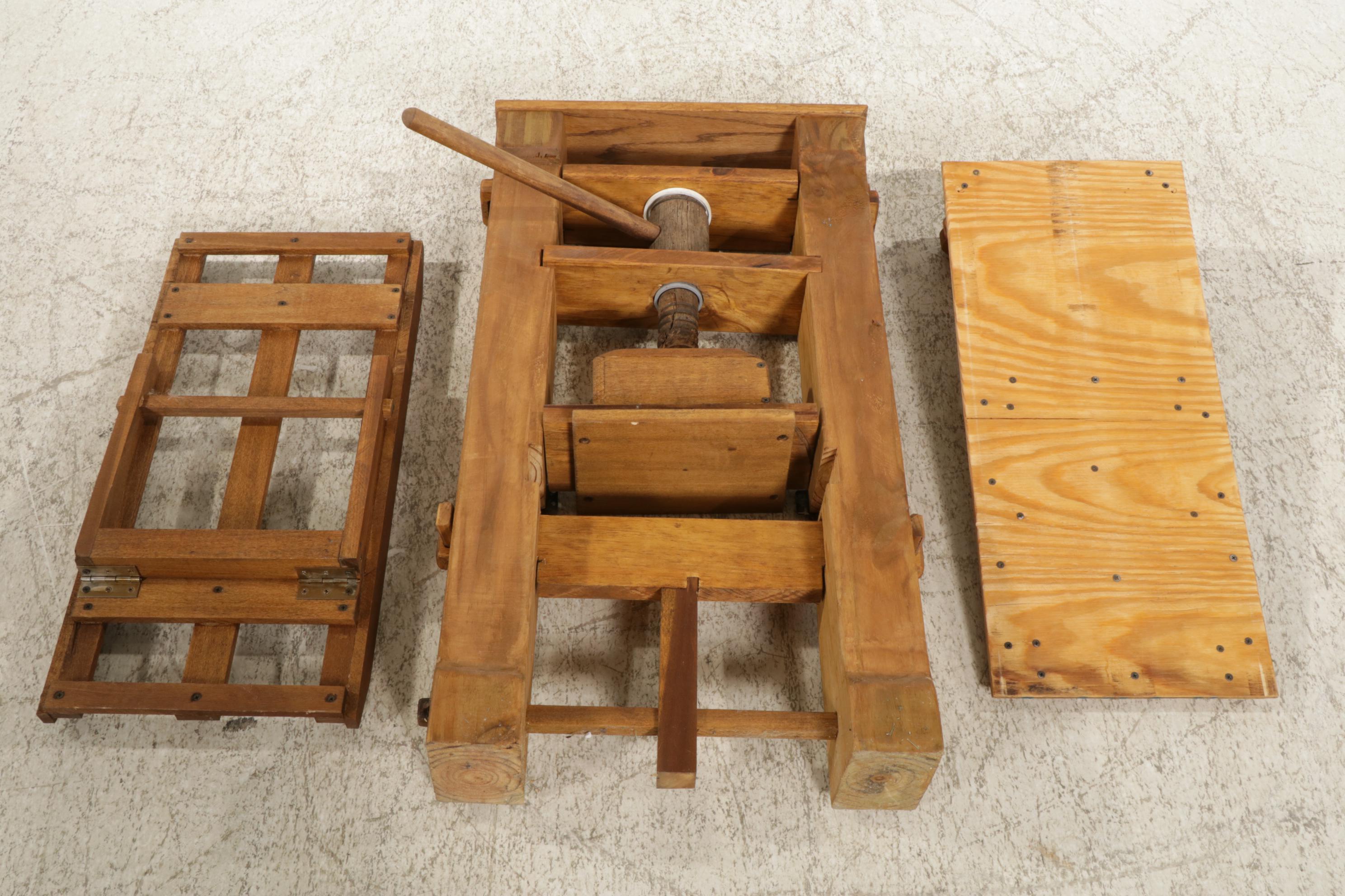 Working Wood Replica of Gutenberg Printing Press