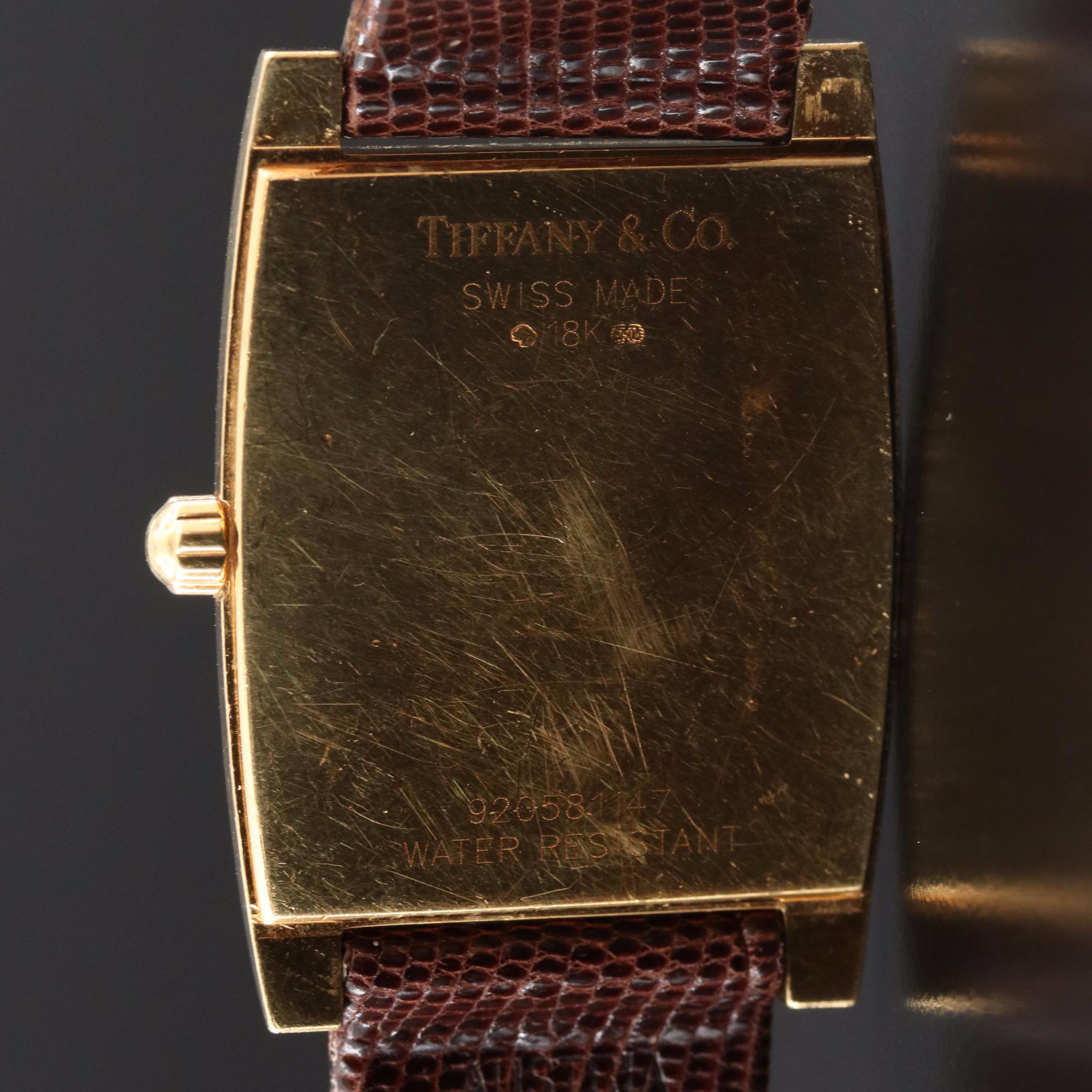 Tiffany & Co Cordis 18K Gold 27x38mm Quartz Watch