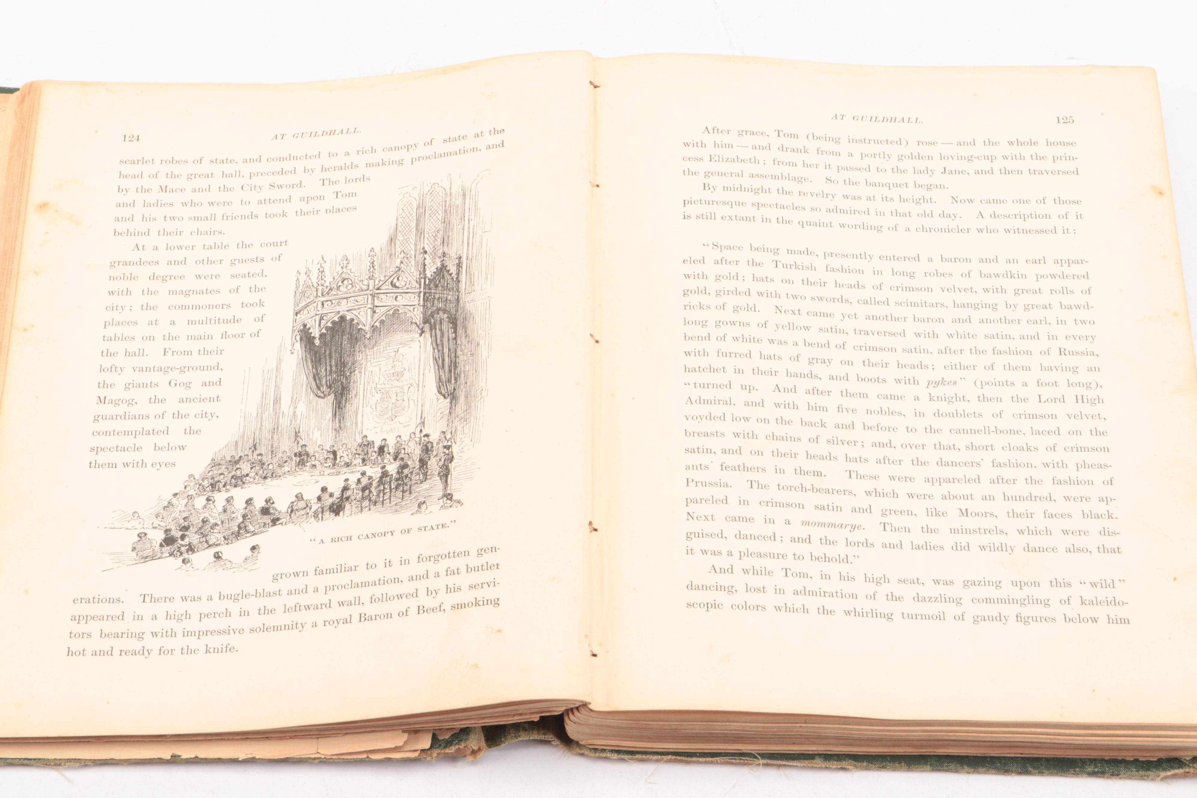 First Edition, Second State "The Prince and the Pauper" by Mark Twain, 1882
