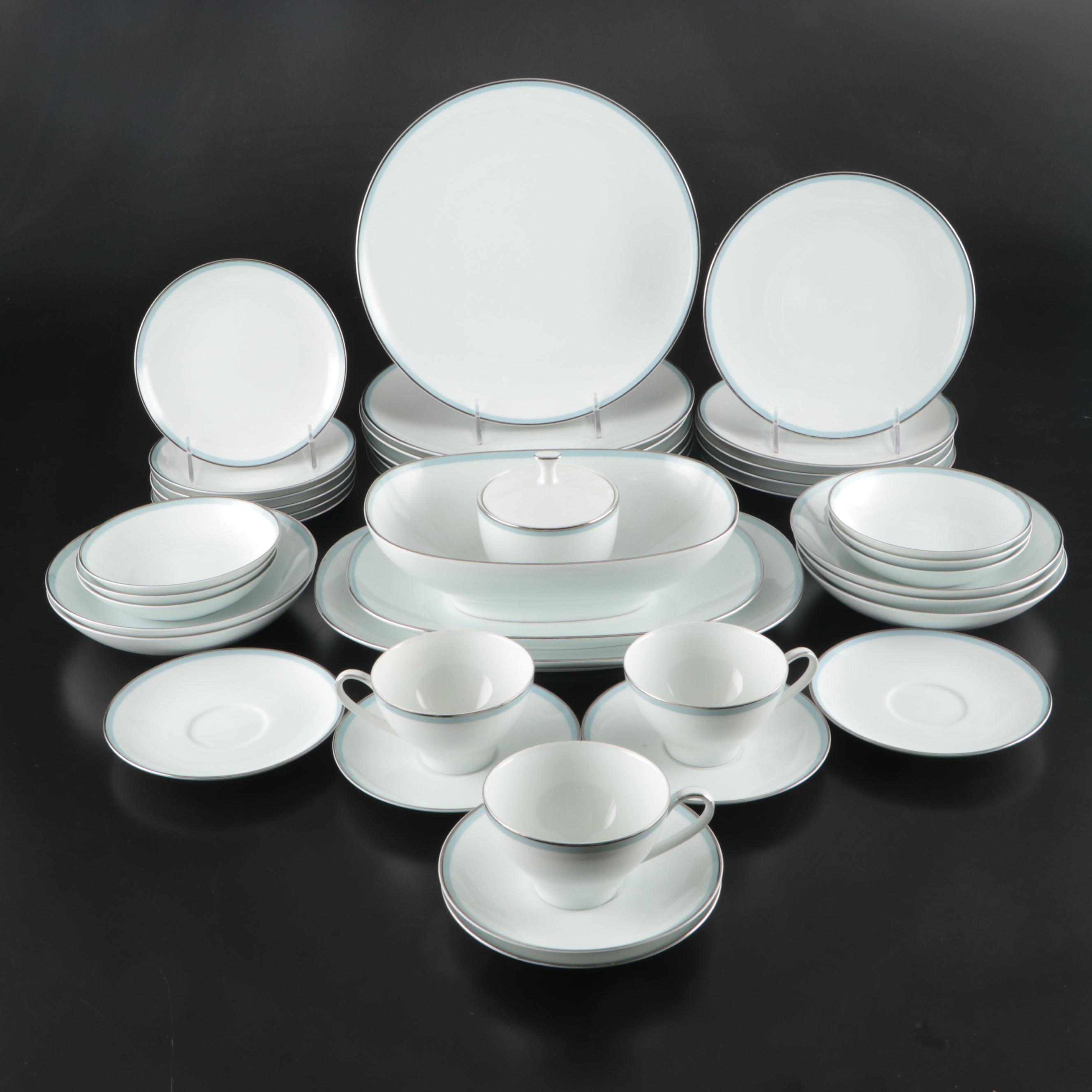 Noritake "Bluetone" Dinnerware and Serving Pieces, 1963–1969