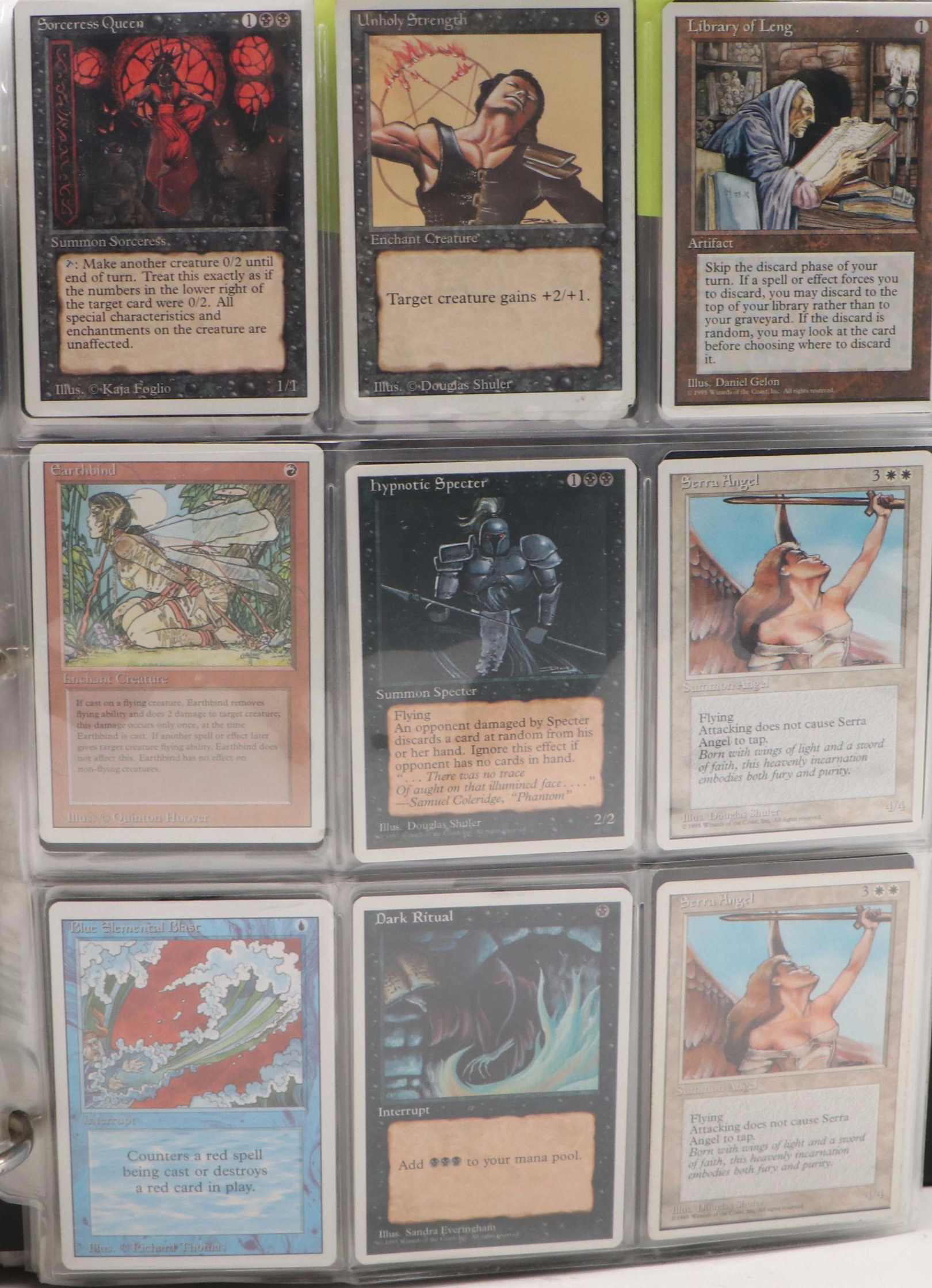 Magic: The Gathering Trading Card Collection with Binders, 1990s