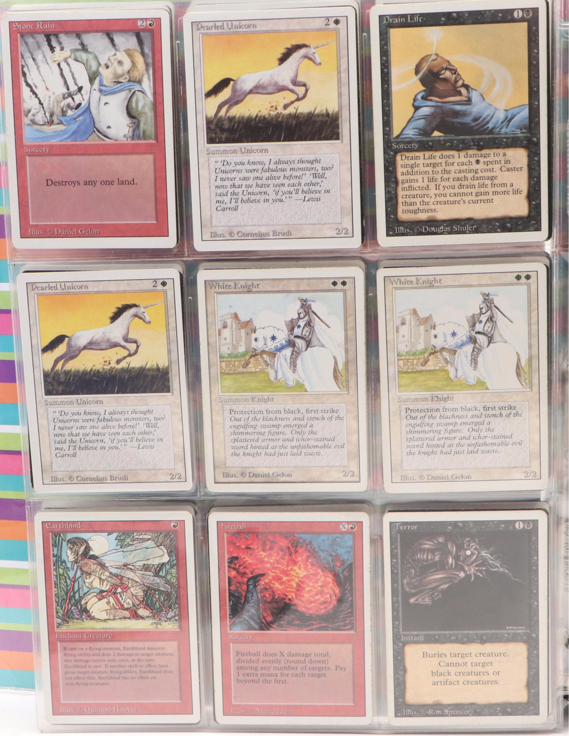Magic: The Gathering Trading Card Collection with Binders, 1990s
