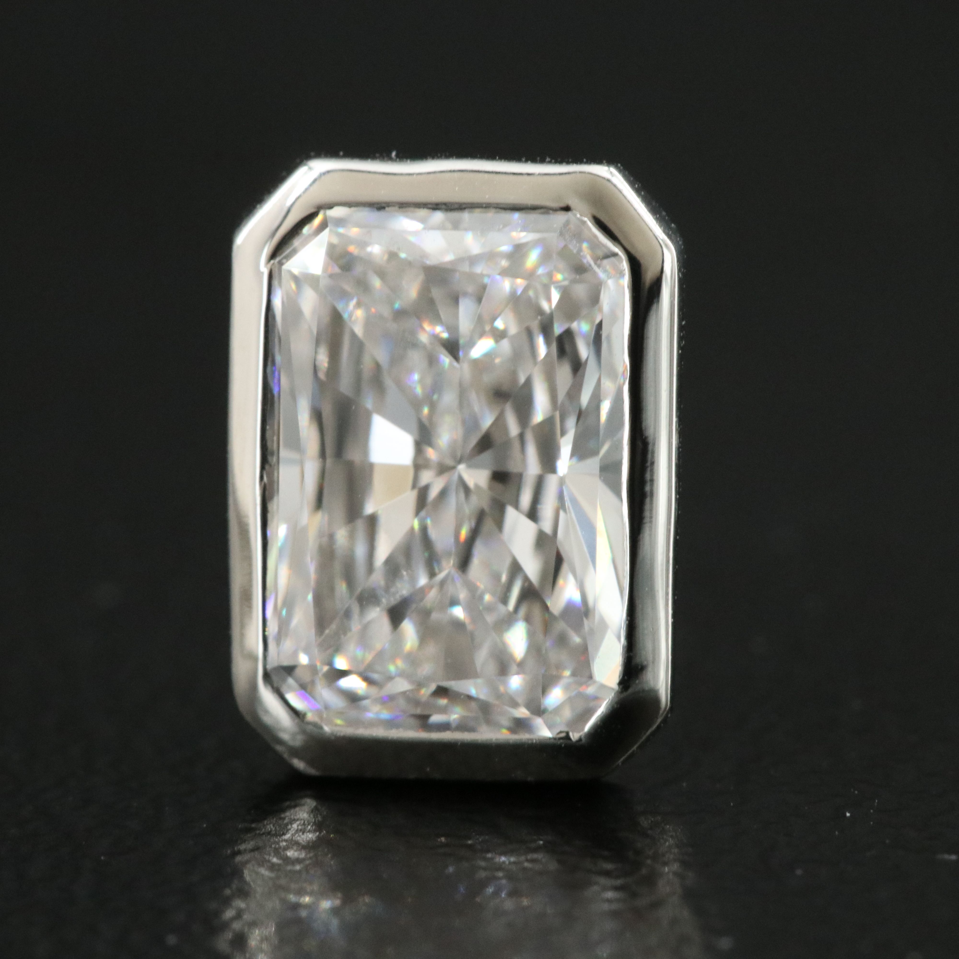 Platinum 4.04 CTW Lab Grown Diamond Stud Earrings with IGI Report