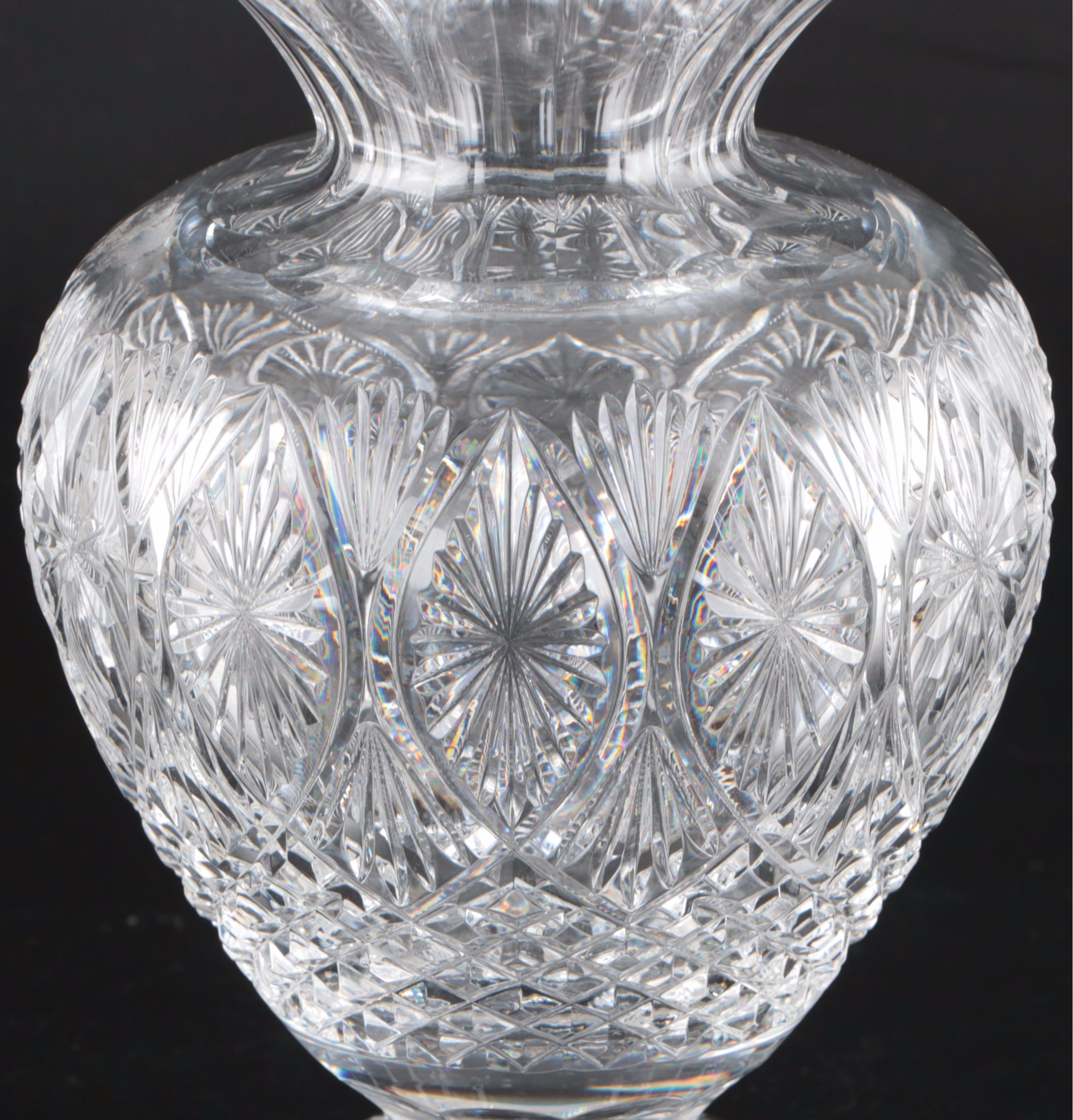 Waterford Crystal Master Cutter Collection Flower Vase, Late 20th Century