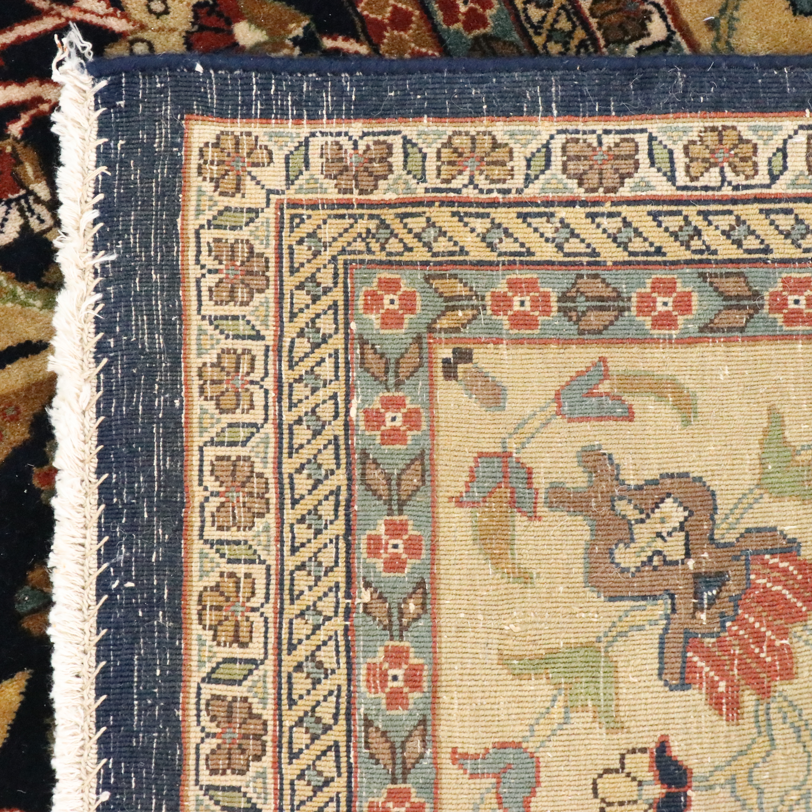 8'11 x 9'10 Hand-Knotted Indo-Persian Heriz Area Rug