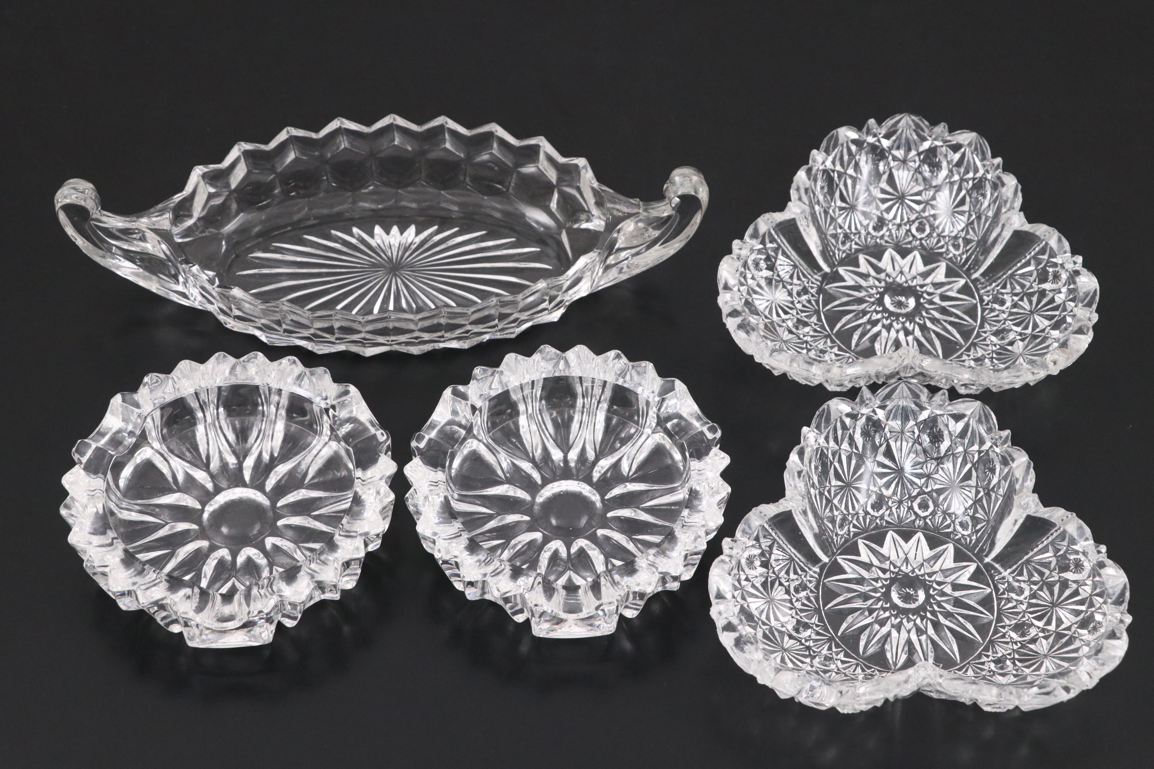 Waterford Crystal Horse Head Figurine with Trays, Dishes, Ashtrays and More