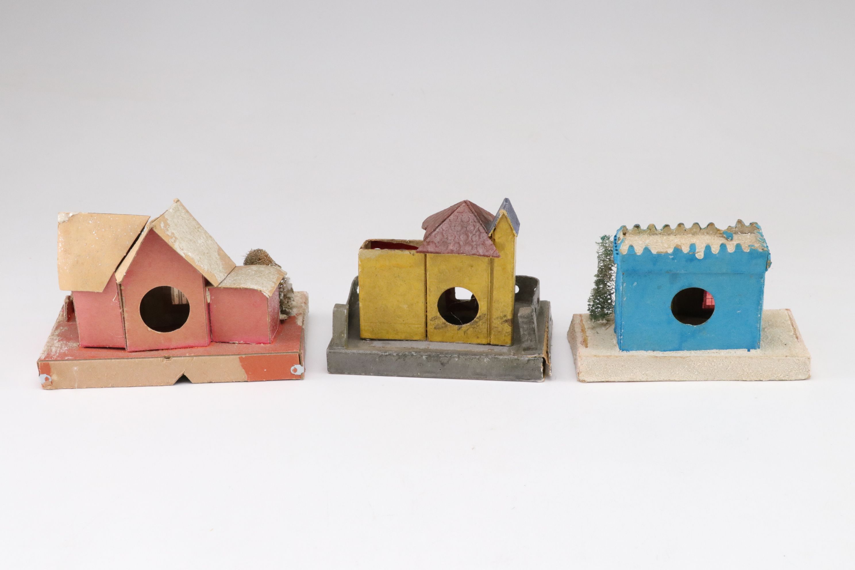 Japanese Putz Christmas Village Miniatures, Mid-Late 20th C.