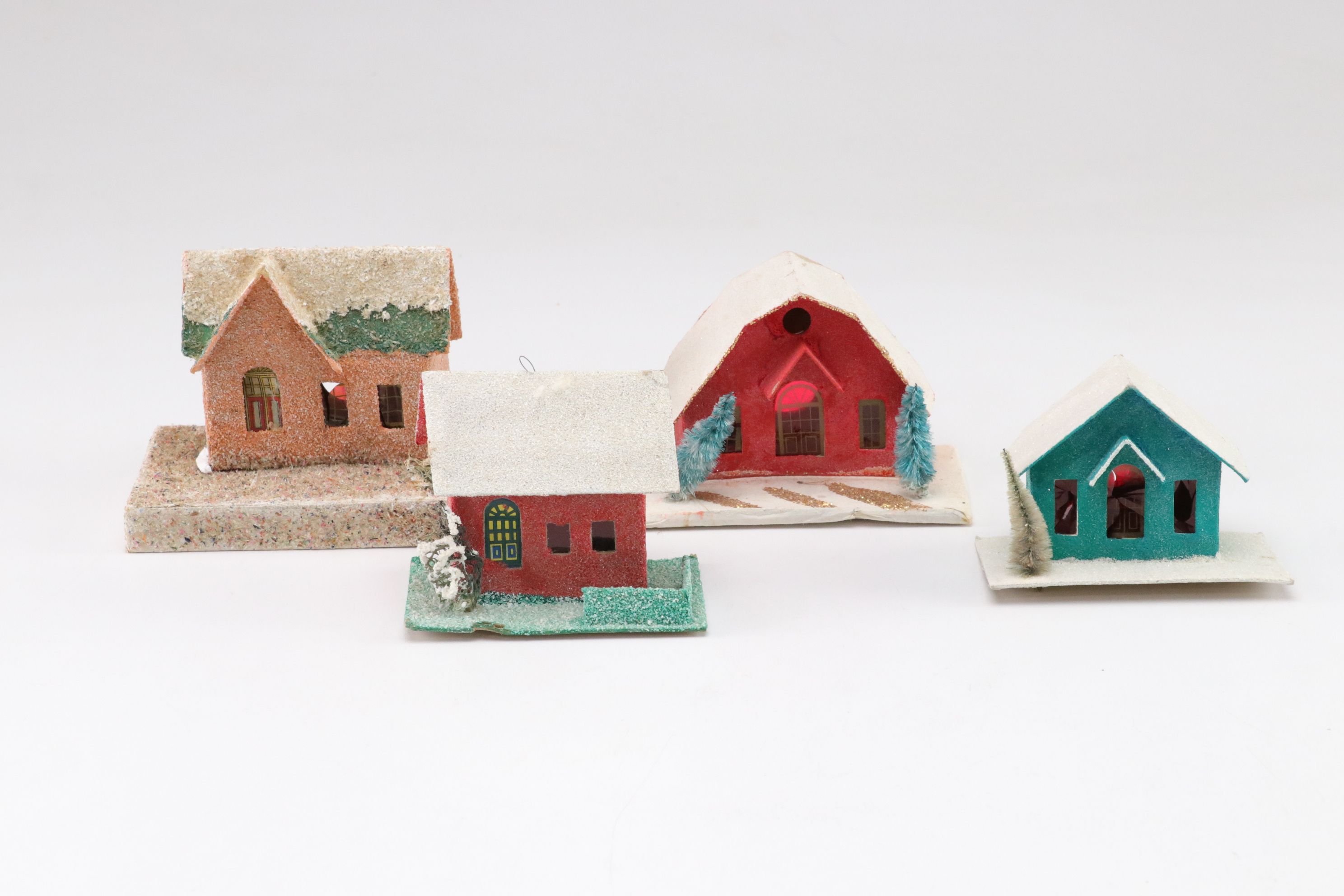 Japanese Putz Christmas Village Miniatures, Mid-Late 20th C.