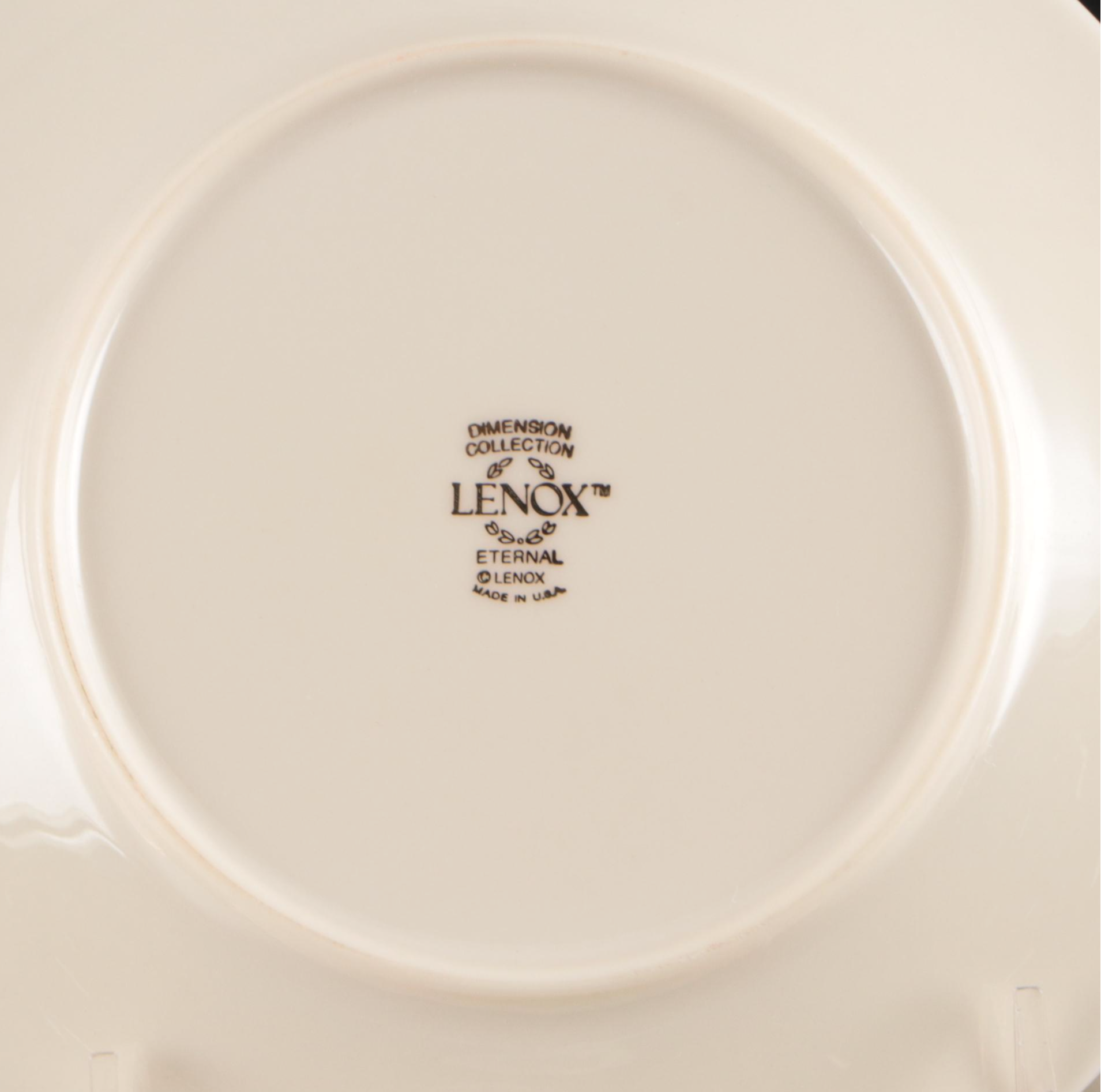 Pier 1 Gold Finish Plastic Chargers with Lenox "Eternal" Bone China Plates