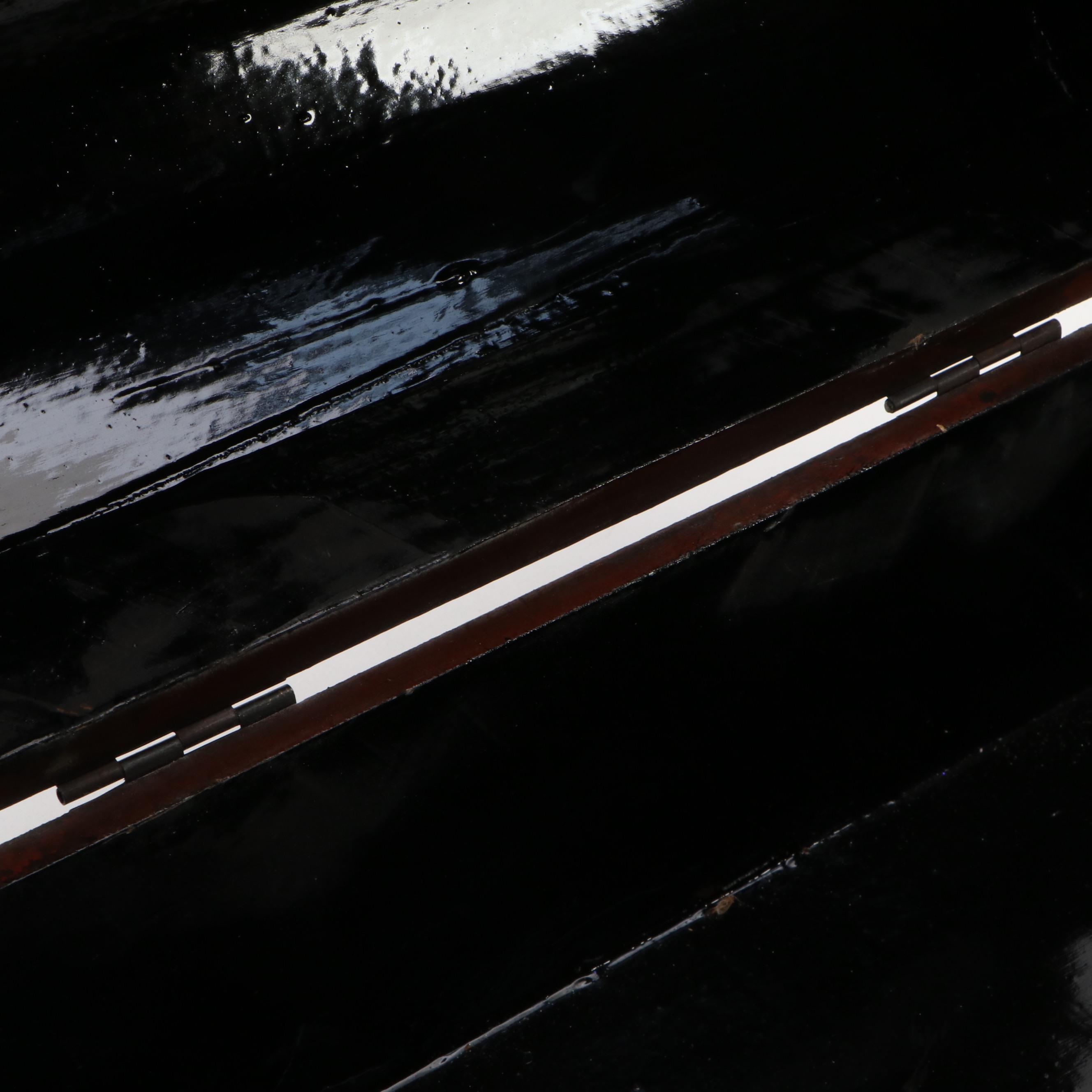 Victorian Style Painted Dome Top Wooden Box