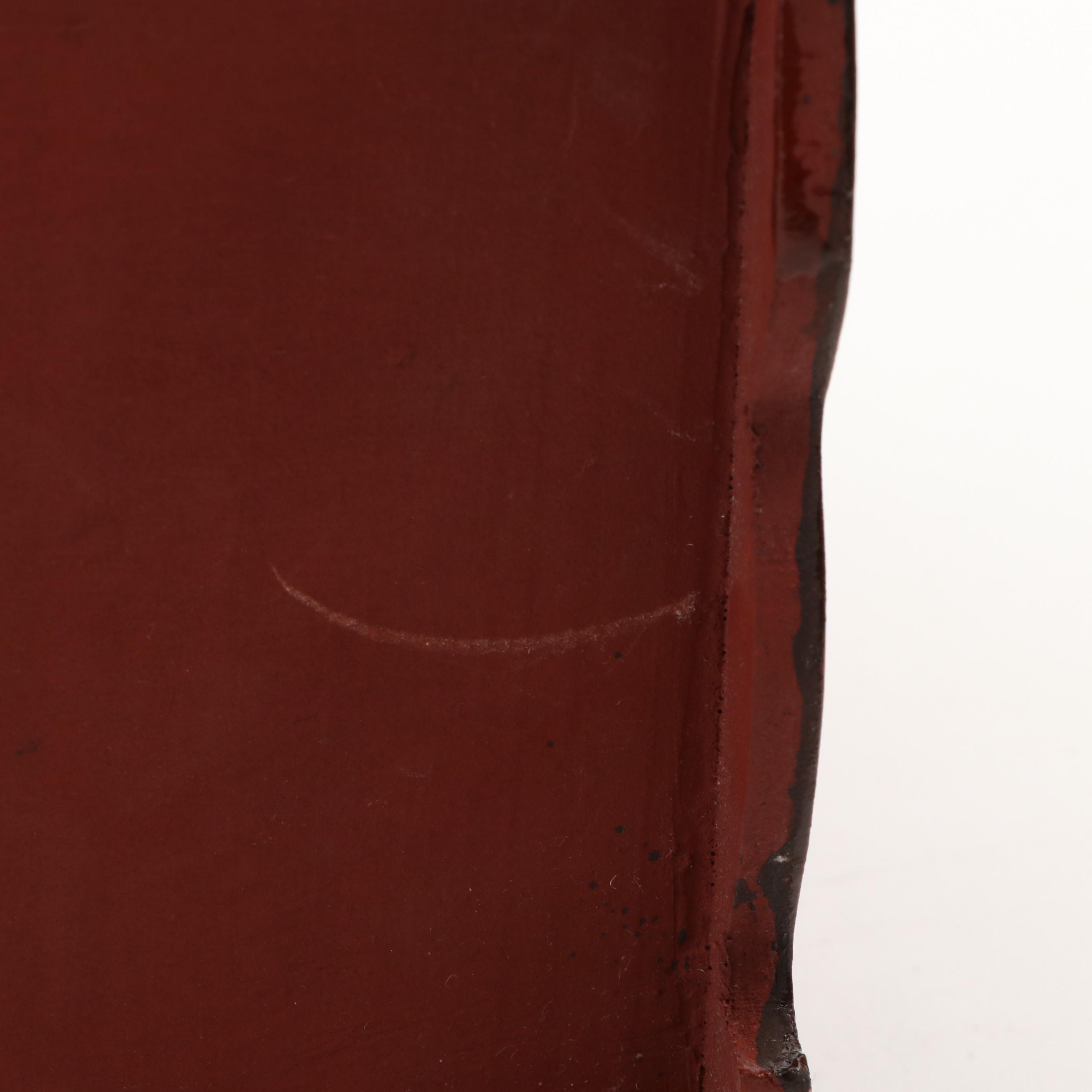 Victorian Style Painted Dome Top Wooden Box