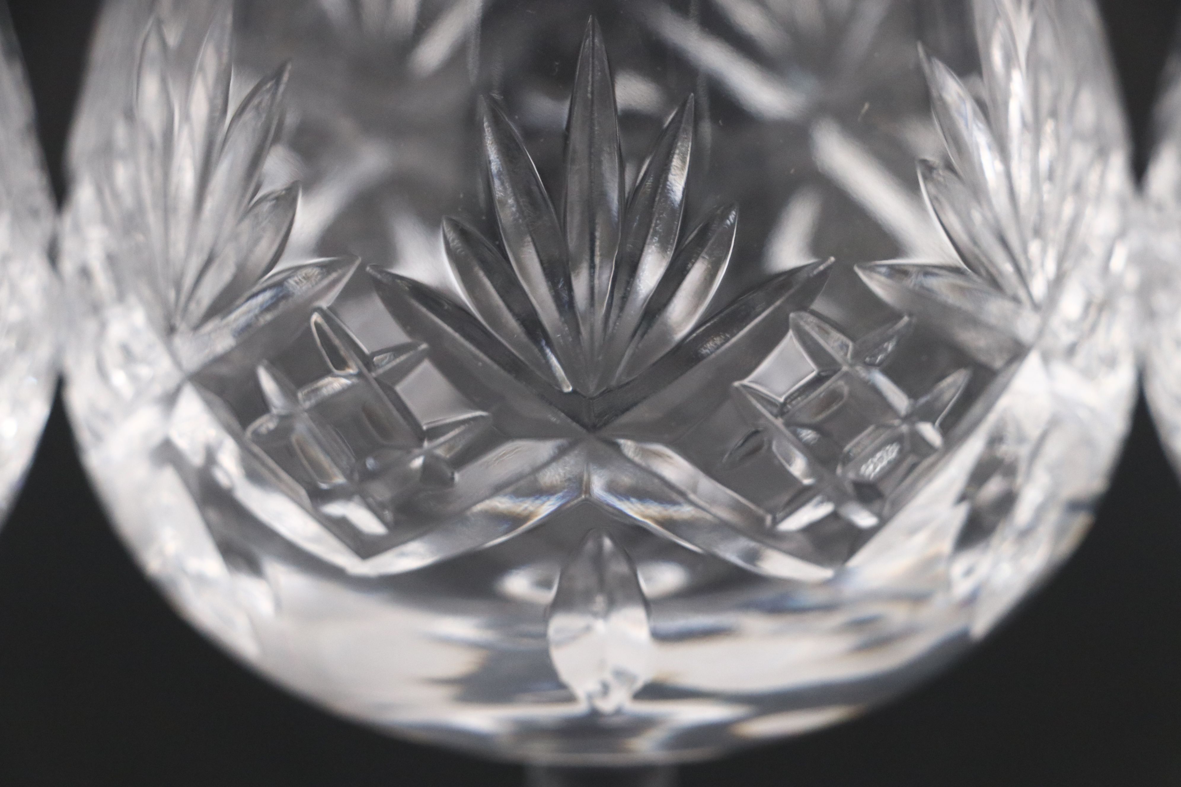 Tiffany "Newport" Crystal Brandy Glasses with Crystal Pinwheel Decanter