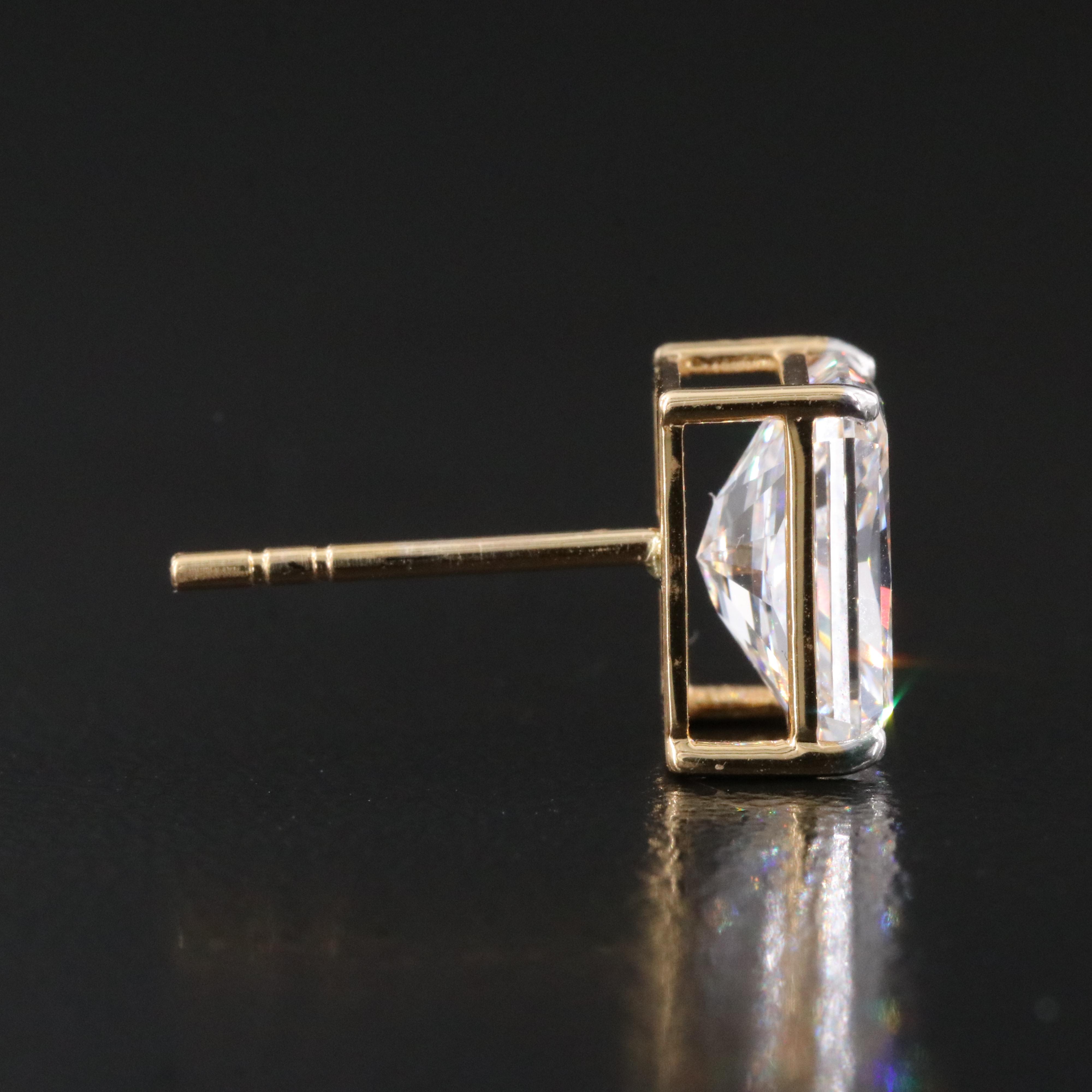 14K 4.06 CTW Lab Grown Diamond Stud Earrings with IGI Reports