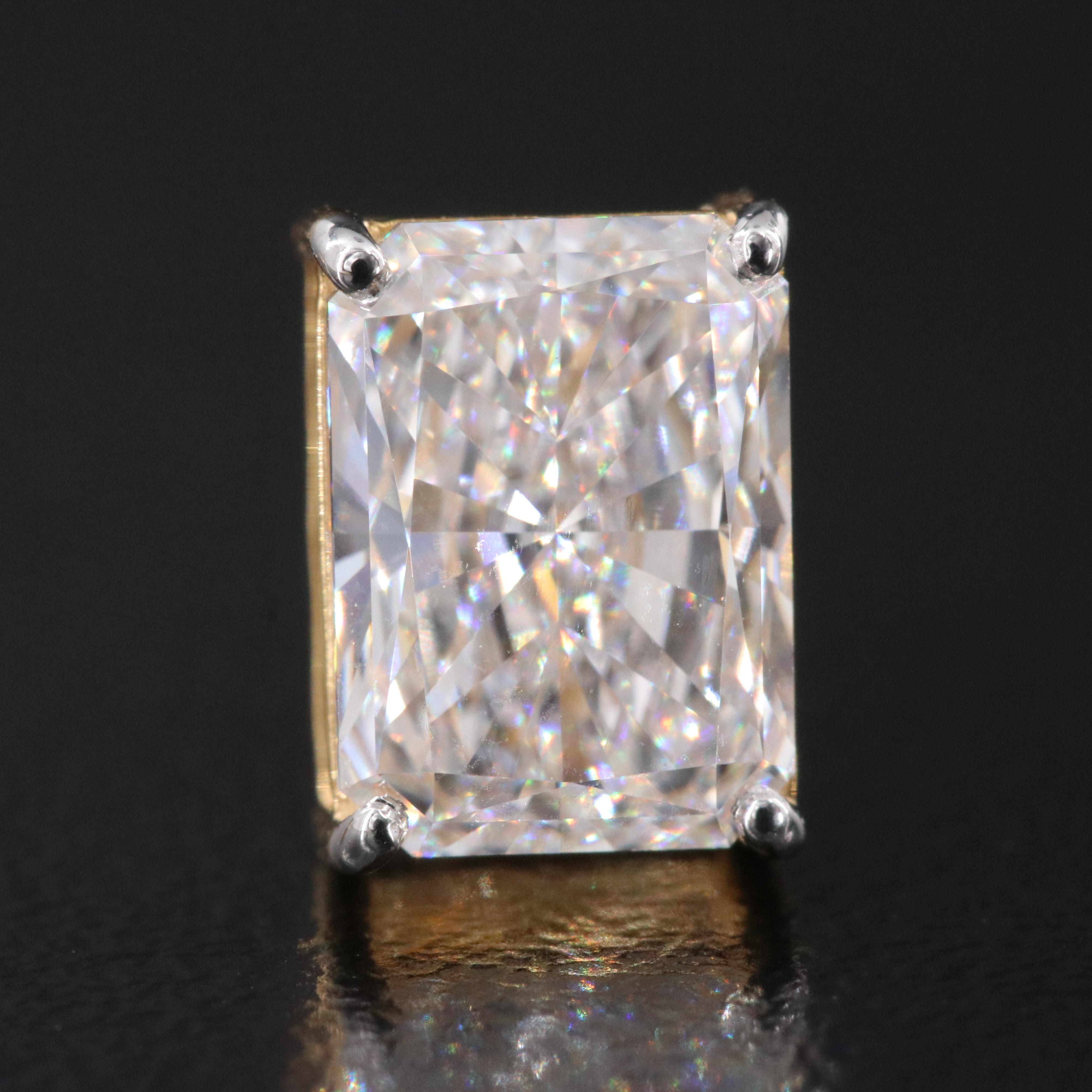 14K 4.06 CTW Lab Grown Diamond Stud Earrings with IGI Reports