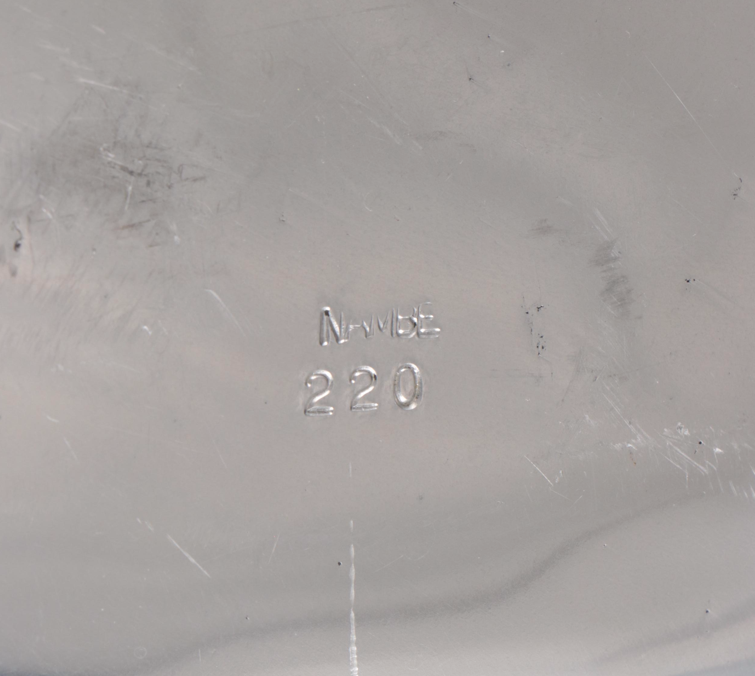 Nambé Metal Circular Tray with Plastic Pitcher and Godinger Crystal Tumblers