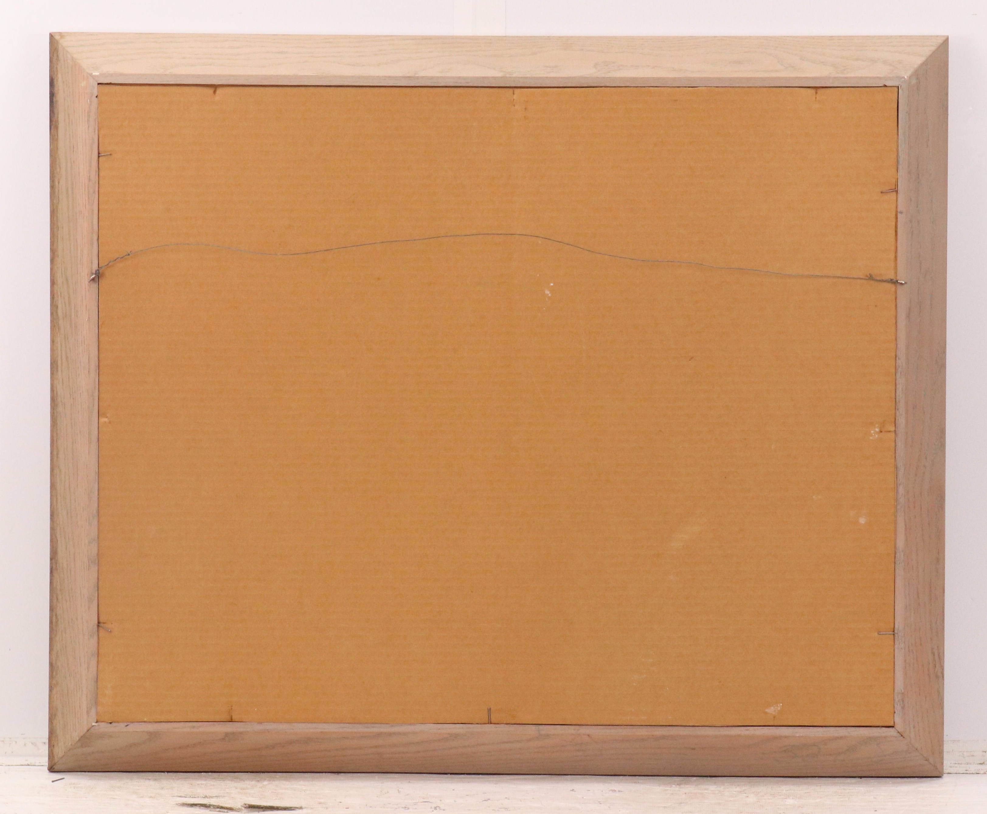 Stormy Nighttime Street Scene Oil Painting, 21st Century