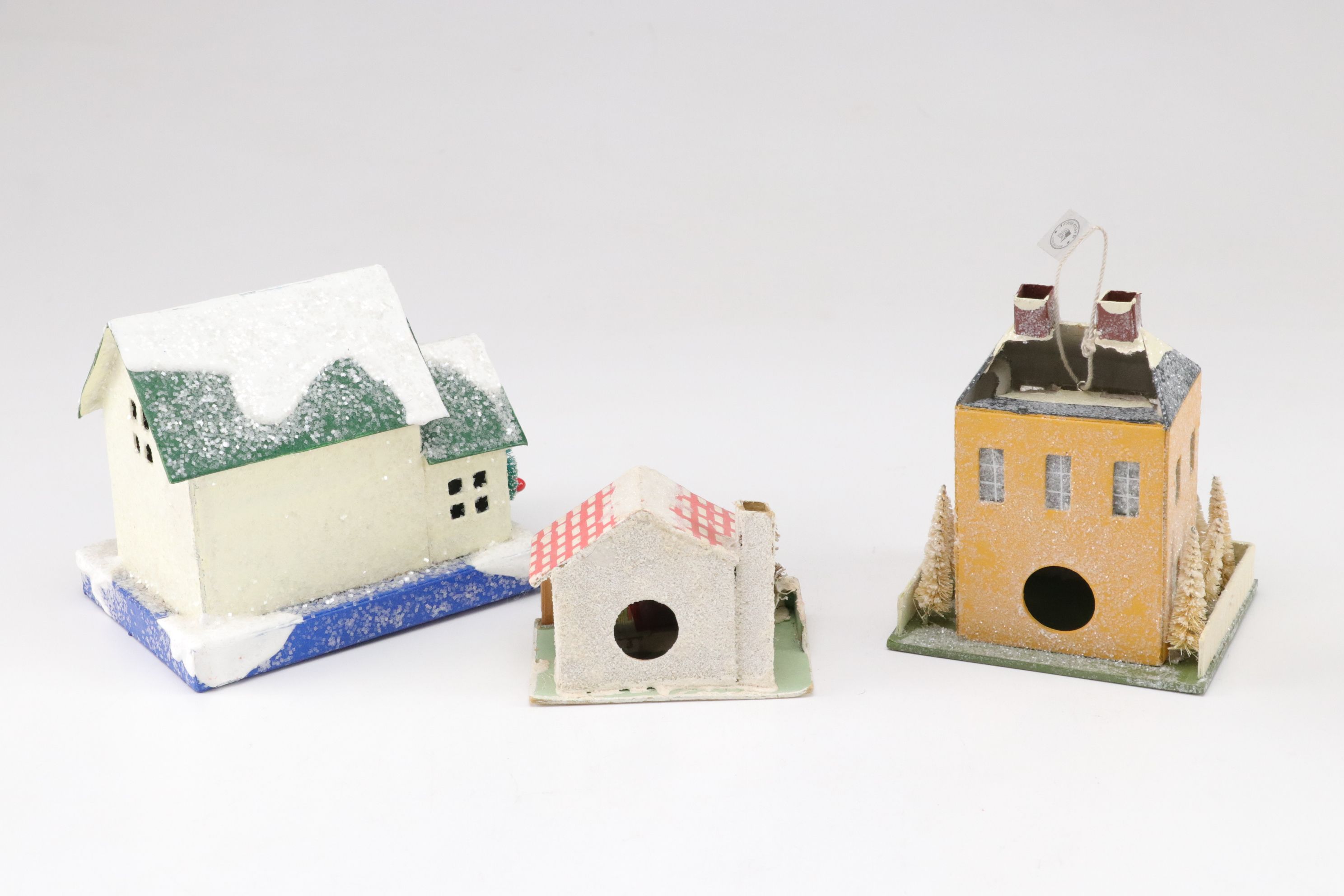 "Ragon House" with Japanese and Other Putz Christmas Village Houses