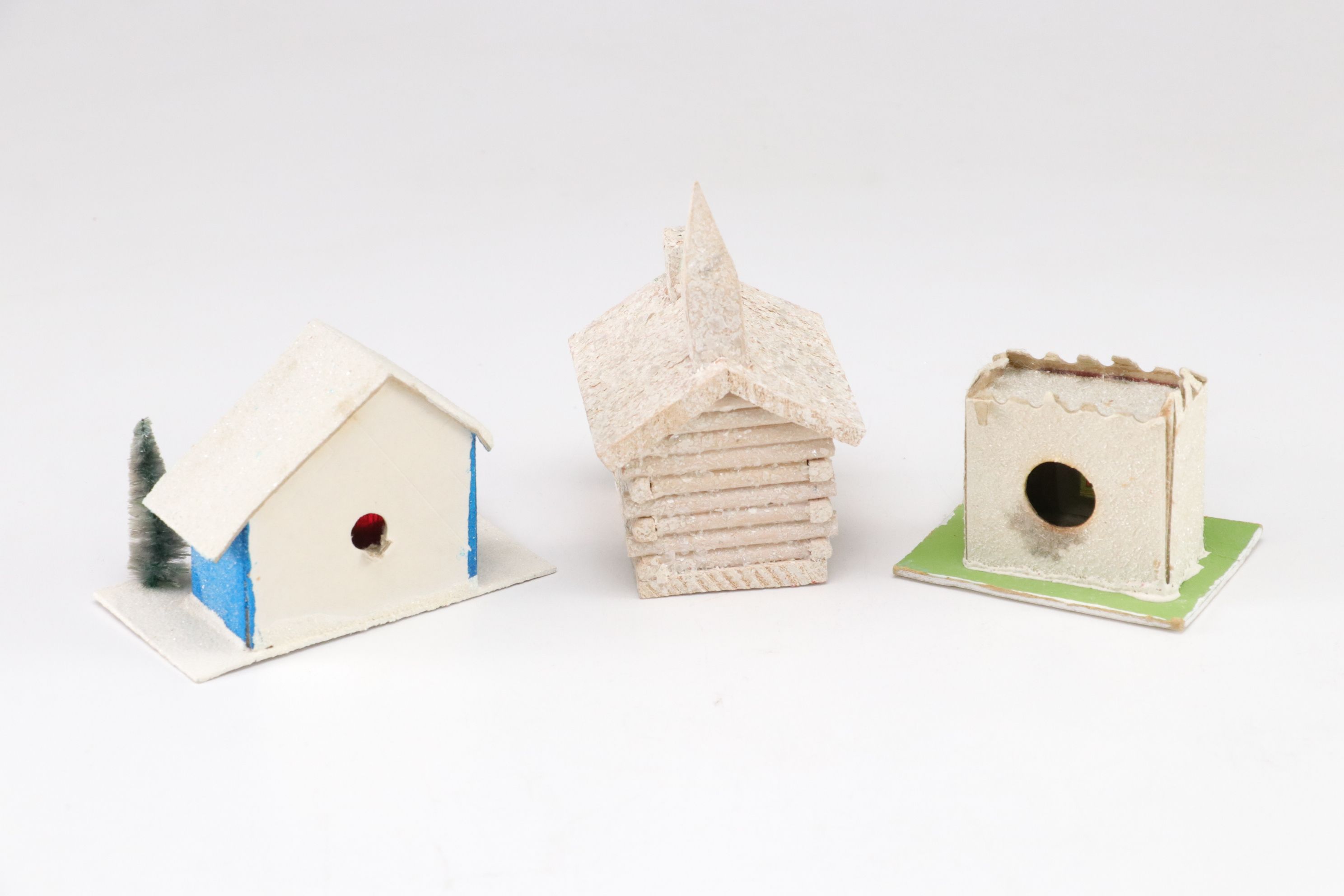 "Ragon House" with Japanese and Other Putz Christmas Village Houses