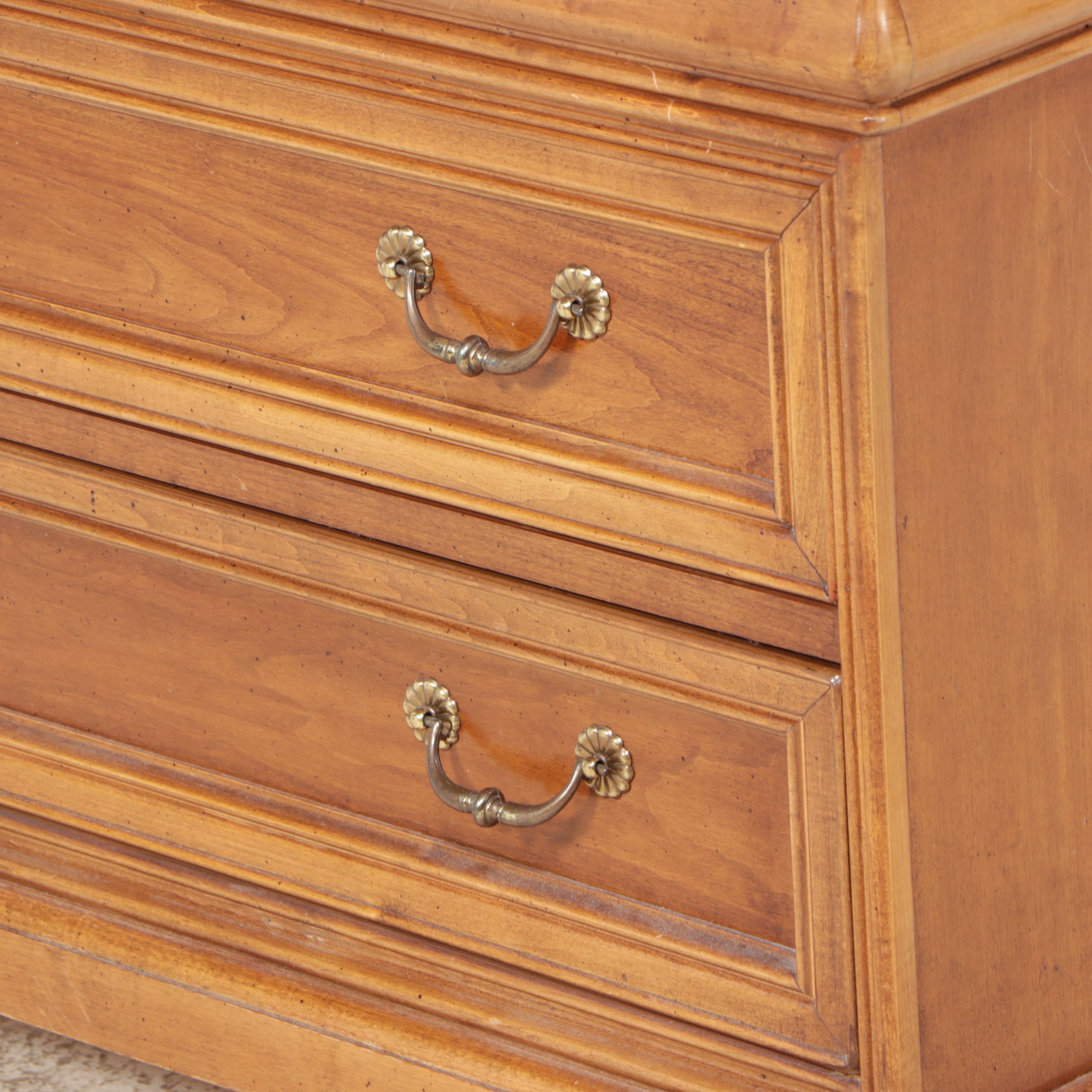 Louis Philippe Style Wooden Chest, Mid to Late 20th Century