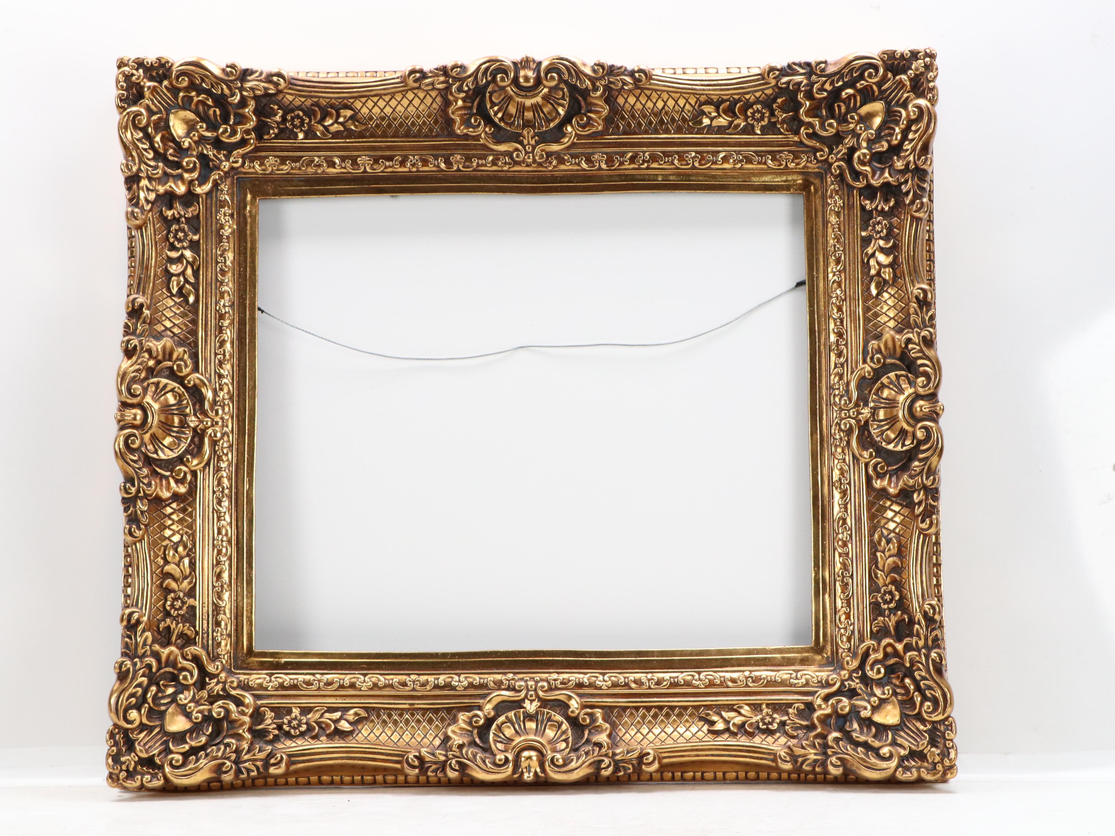 Baroque Style Giltwood Wall Frame and Two Other Frames