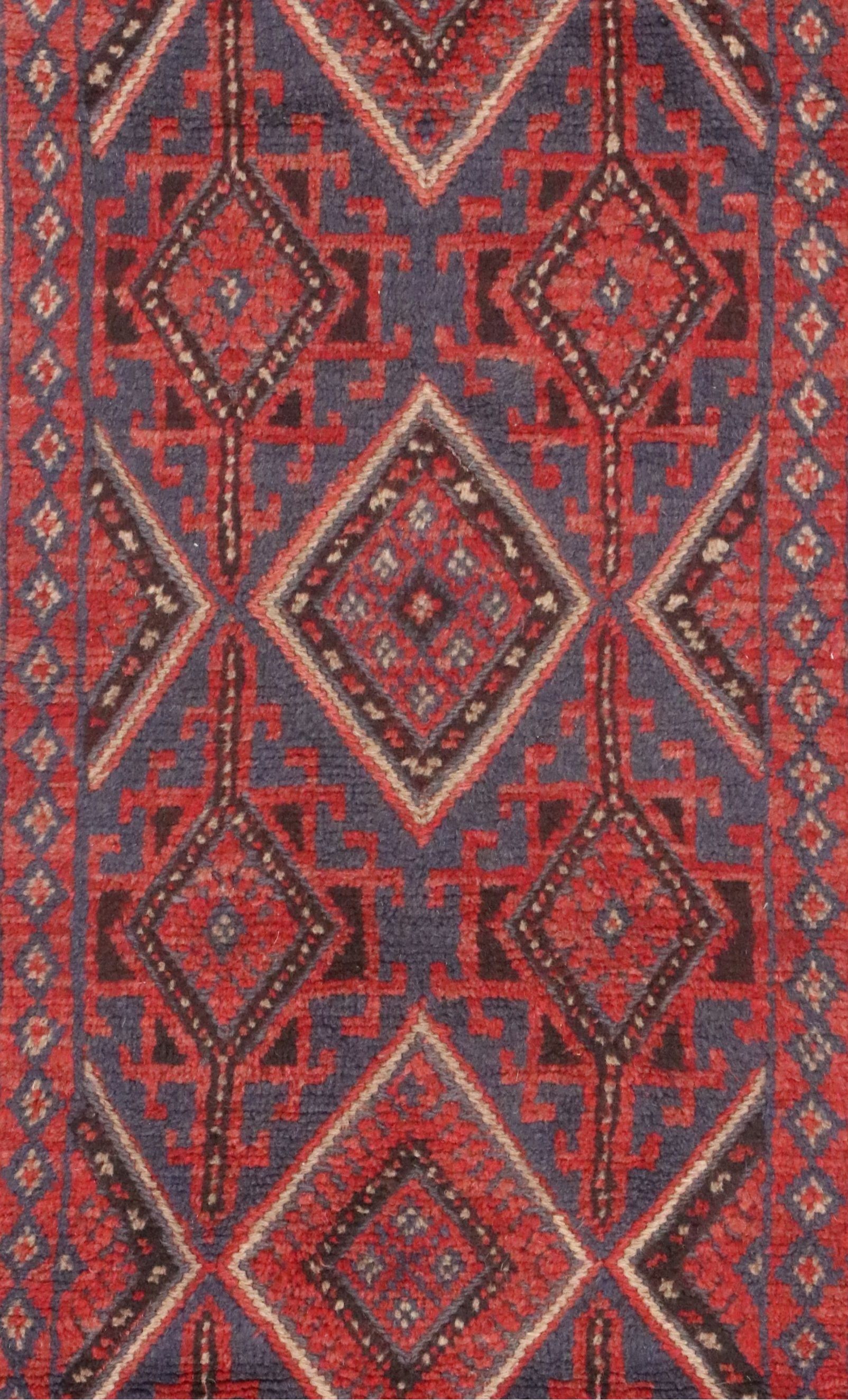 1'10 x 8' Handwoven Afghan Mashwani Carpet Runner