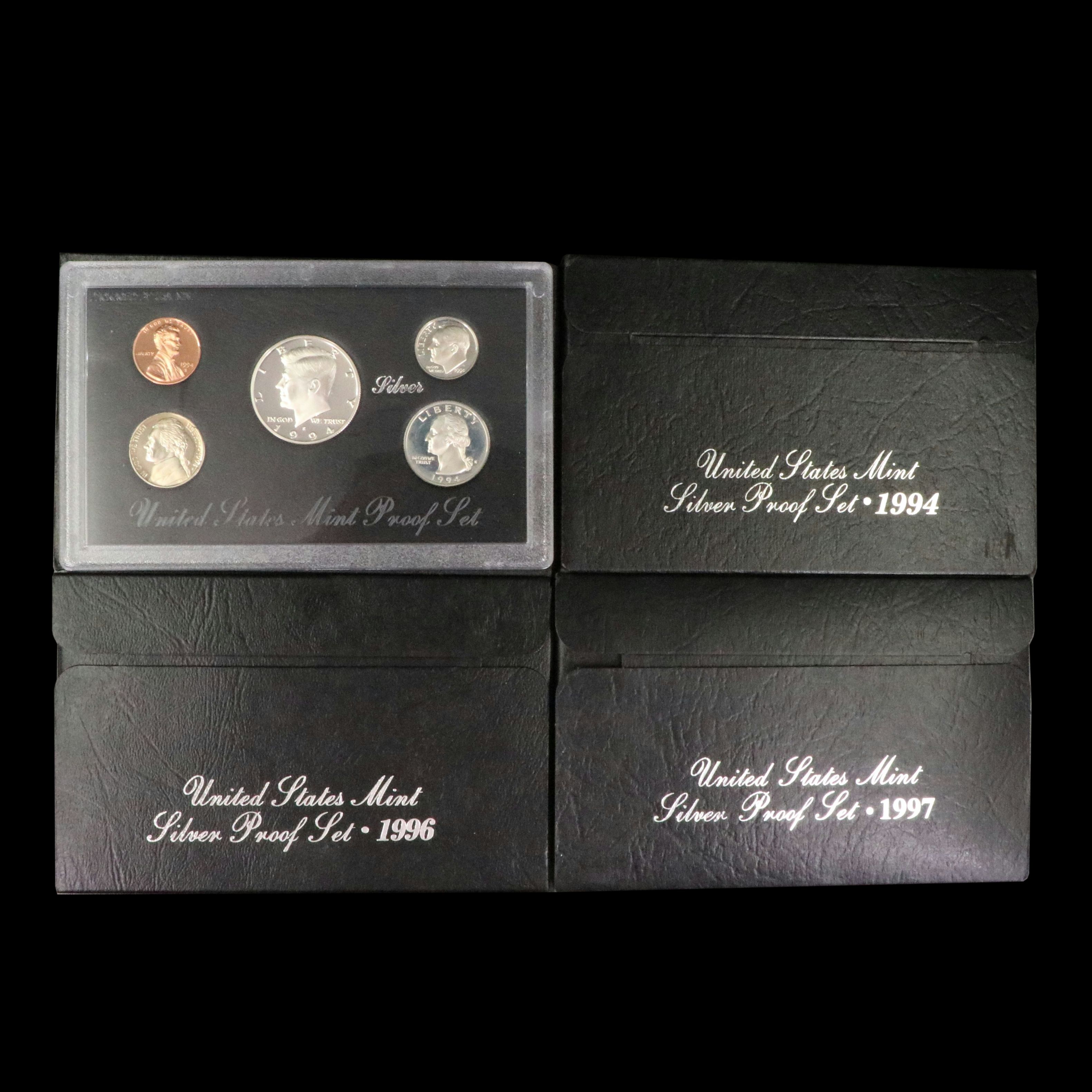 Four Modern Silver U.S. Proof Sets