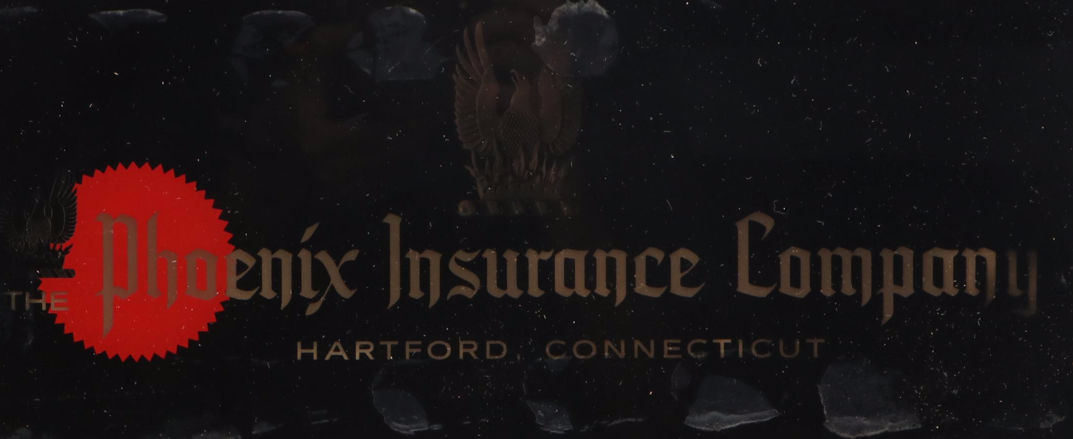 Phoenix Insurance Company Advertisement Sign, Mid-20th Century