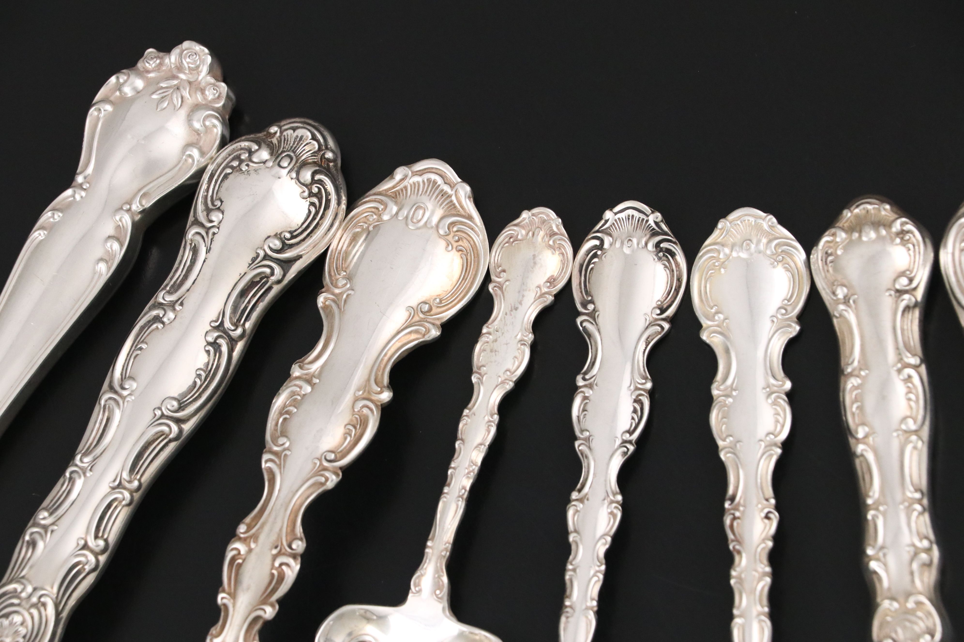 Gorham "Strasbourg" Sterling Silver Flatware and Serving Utensils