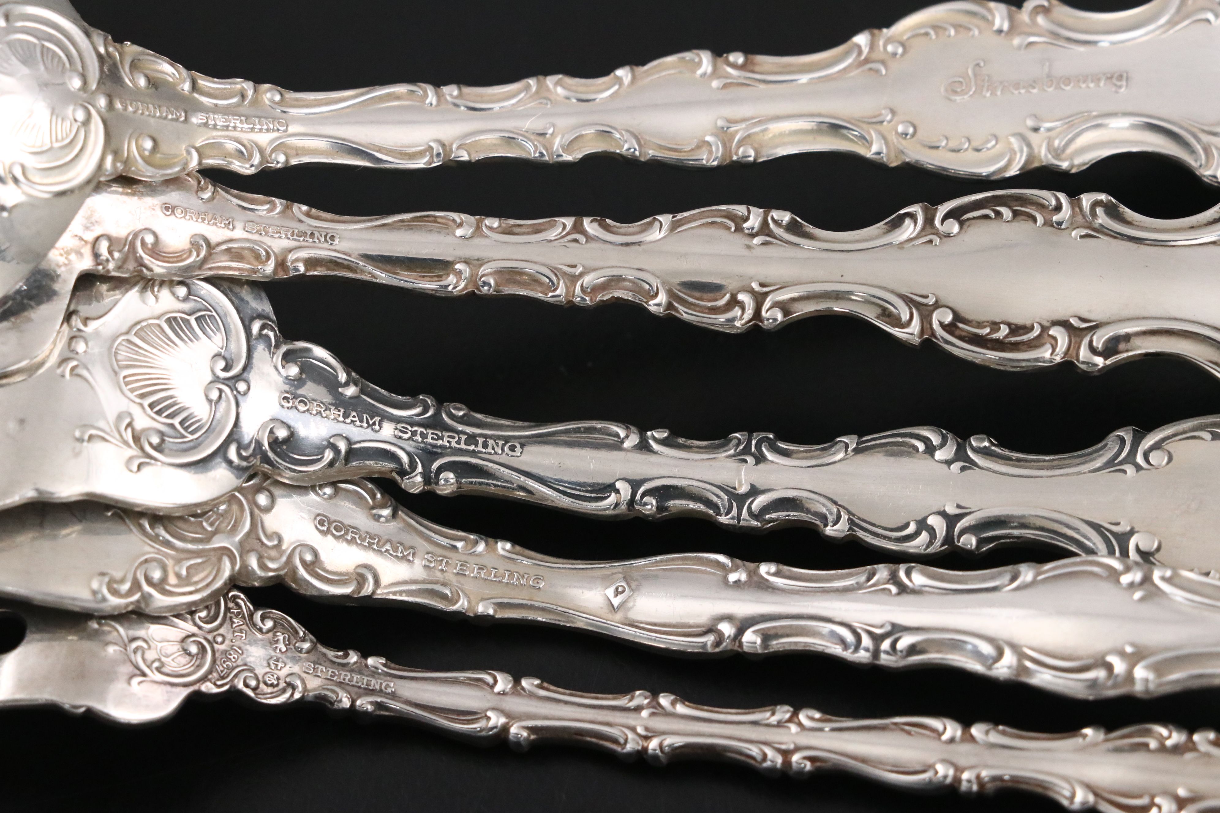 Gorham "Strasbourg" Sterling Silver Flatware and Serving Utensils