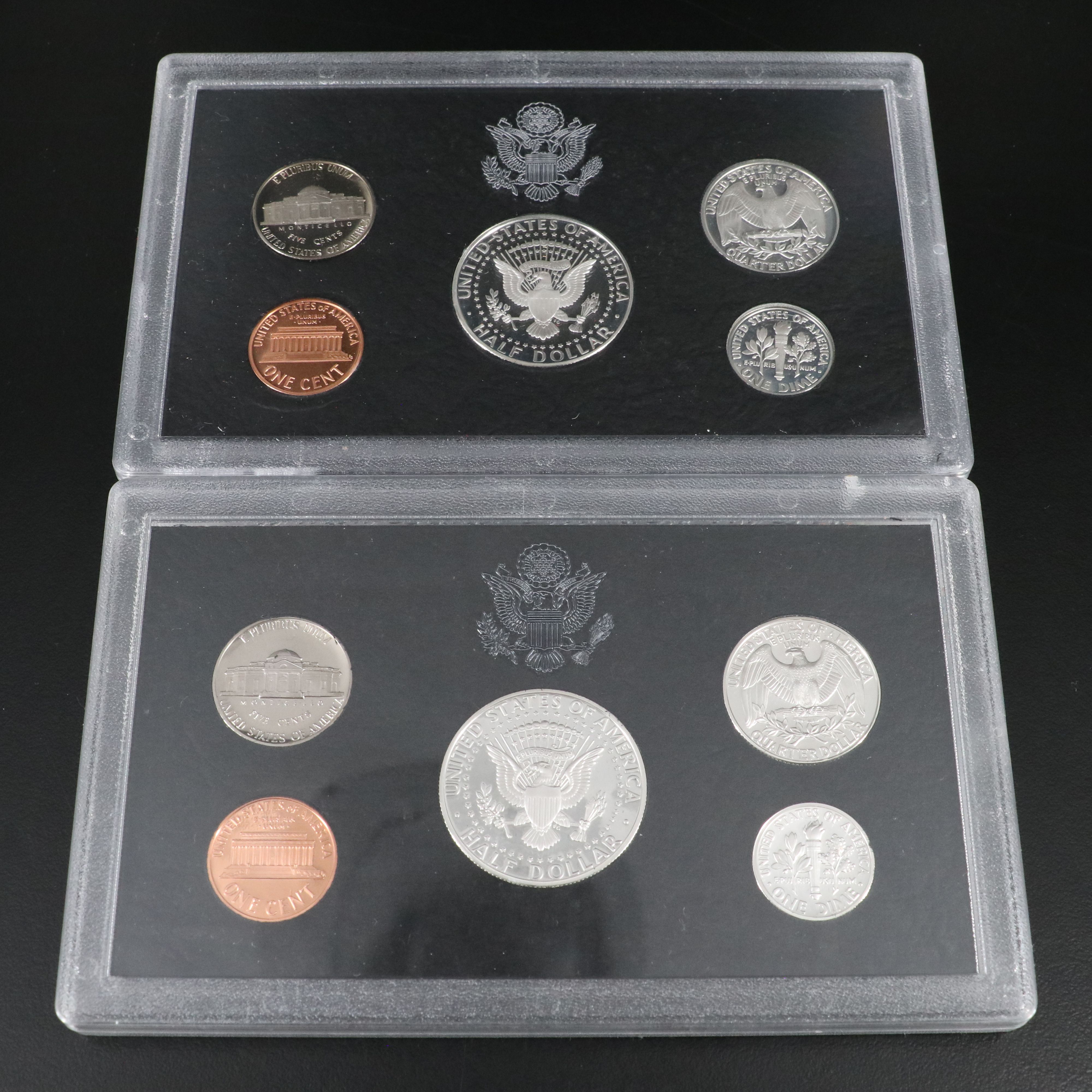 Five Modern Silver U.S. Proof Sets