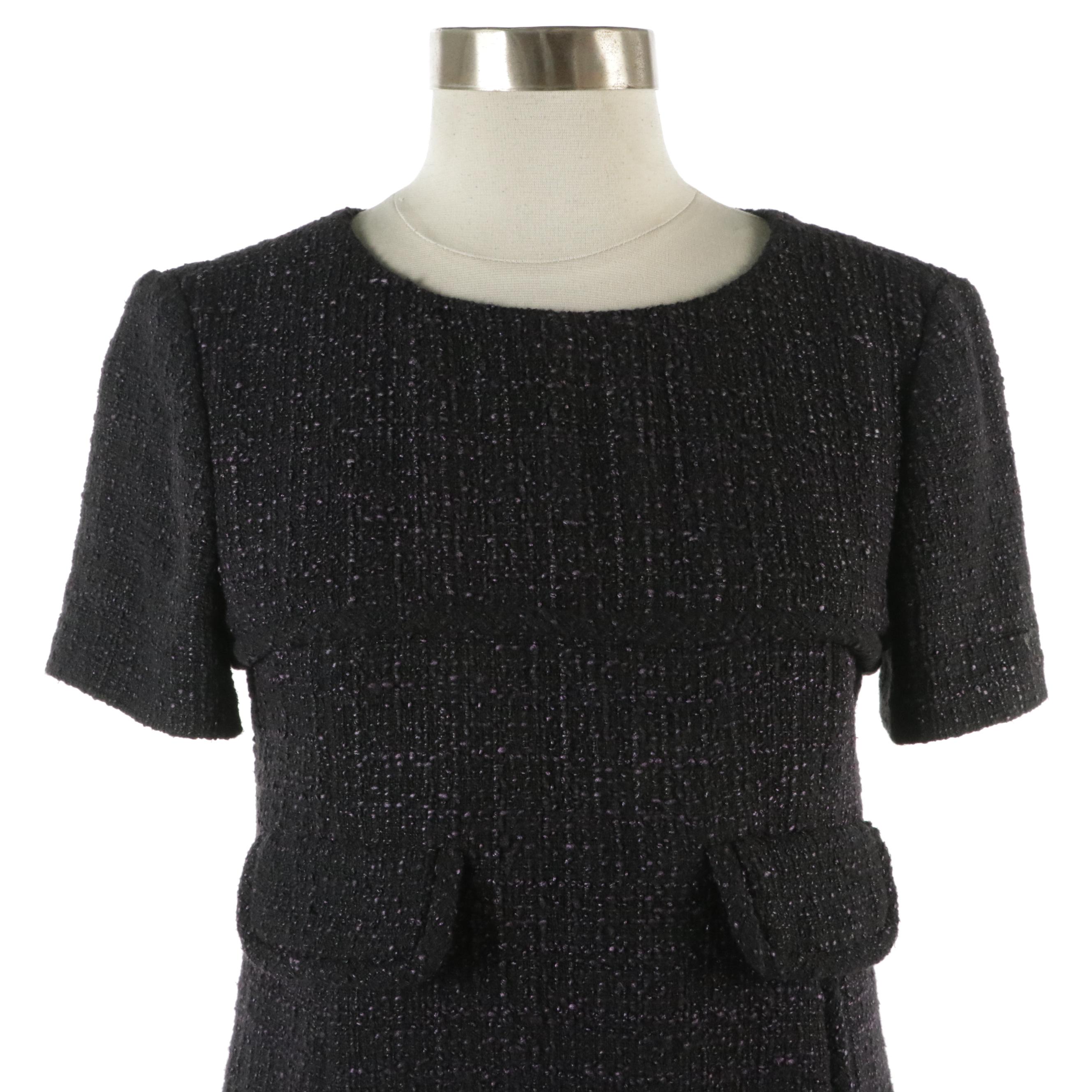 Chanel Bouclé Tweed Short Sleeve Dress and Matching Open-Front Coat
