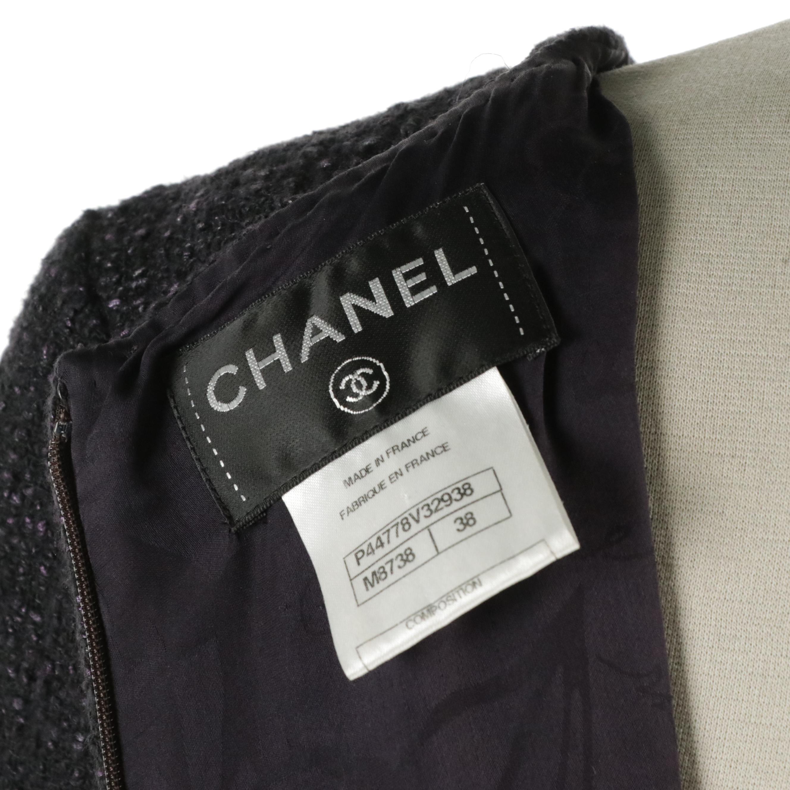 Chanel Bouclé Tweed Short Sleeve Dress and Matching Open-Front Coat