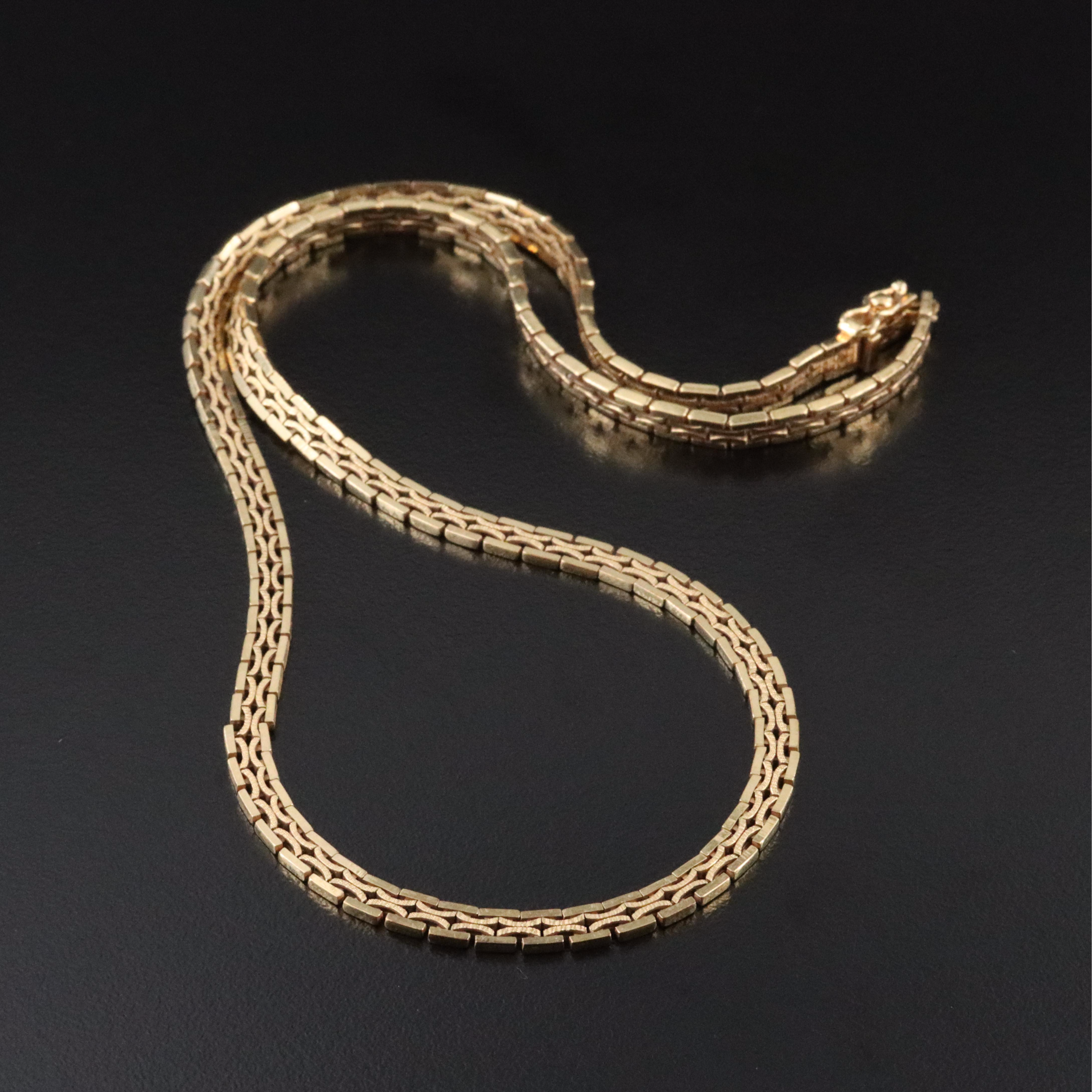 Italian 14K Fancy Link Necklace