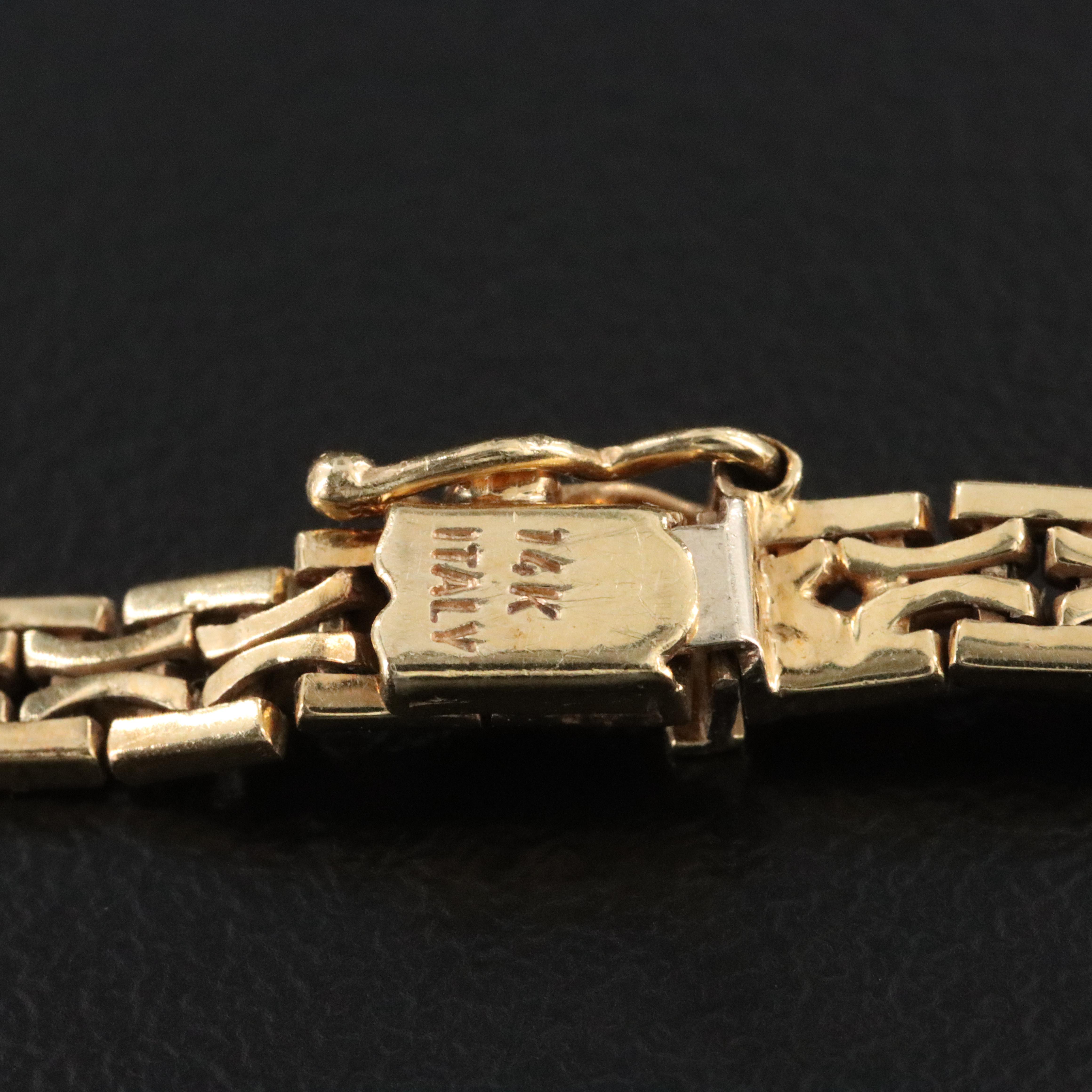 Italian 14K Fancy Link Necklace