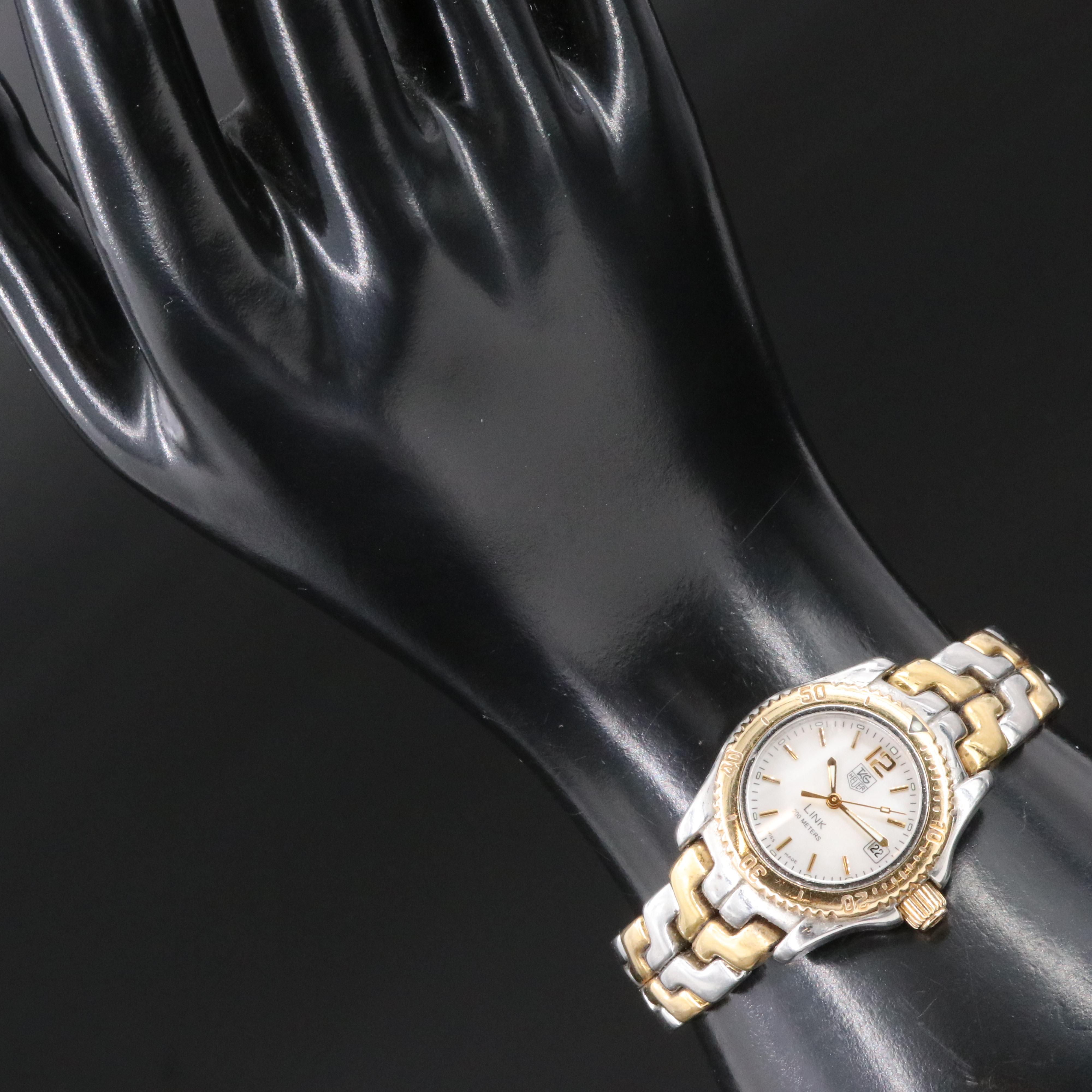 TAG Heuer Link Mother-of-Pearl 18K Gold & Steel Quartz Watch WT1455