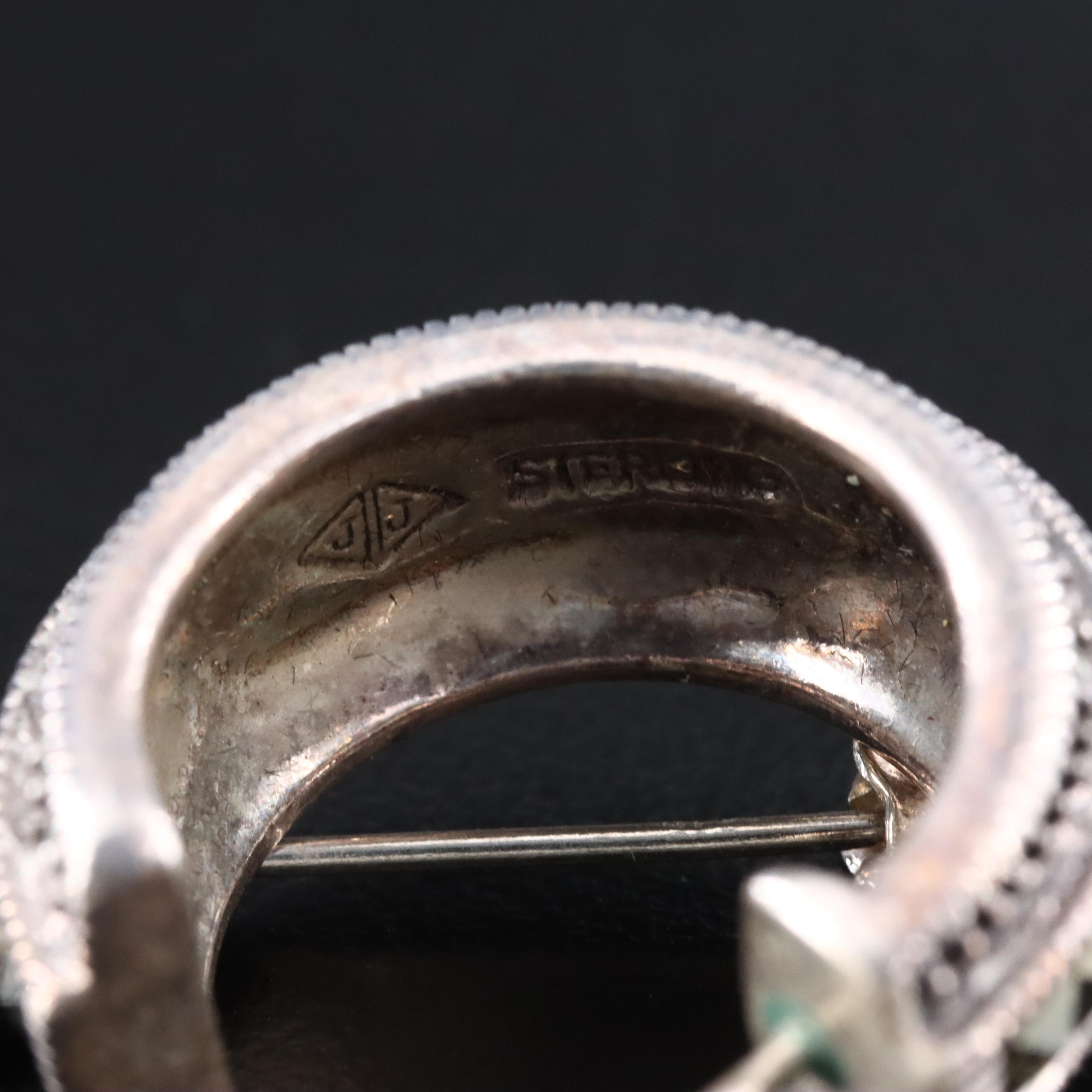 Judith Jack and Faux Tortoise Shell Featured in Sterling Earrings and Bangles