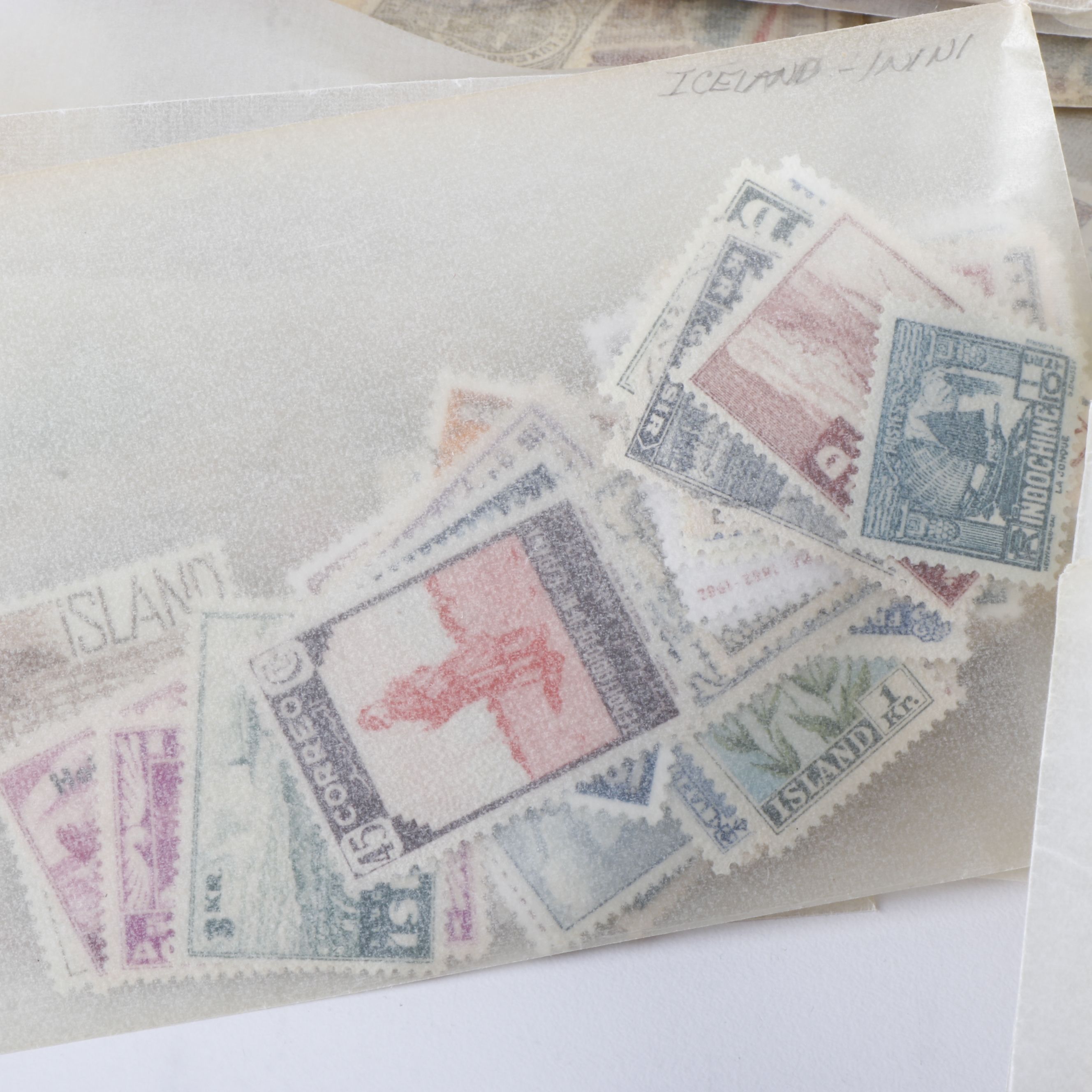 Large Collection of Vintage World Postage Stamps