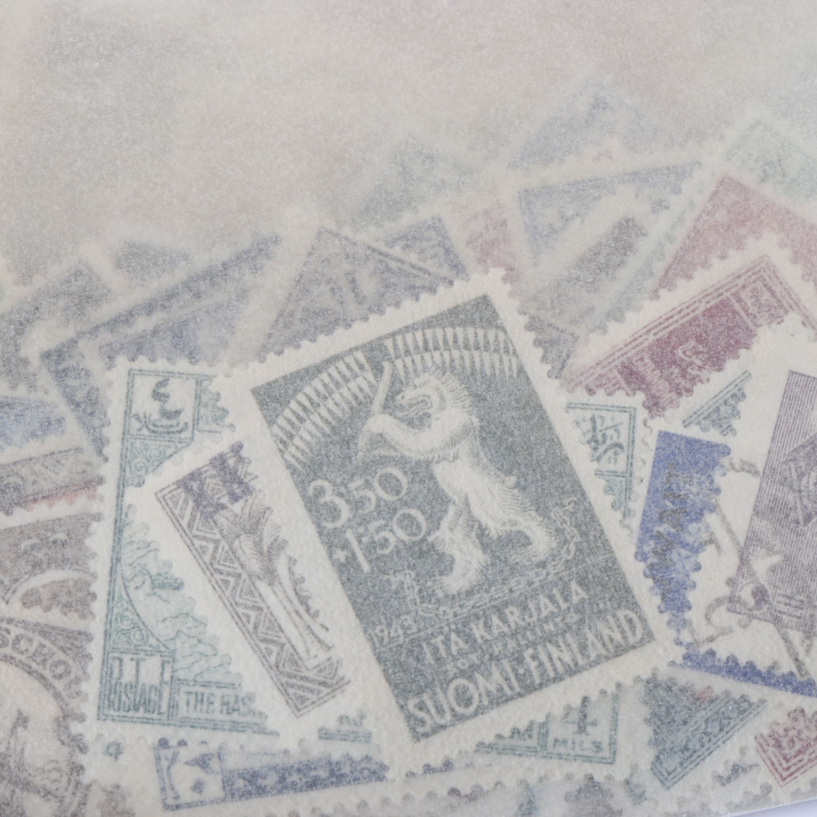 Large Collection of Vintage World Postage Stamps